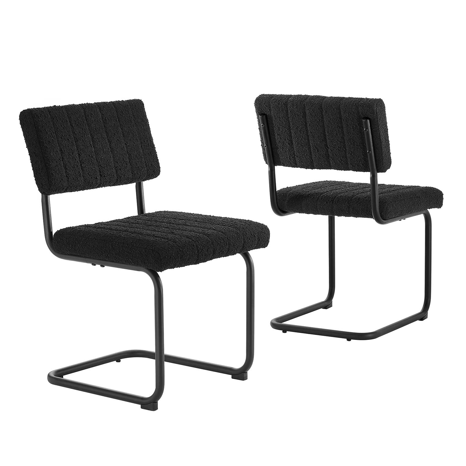 Parity Boucle Dining Side Chairs - Set of 2-Dining Chair-Modway-Wall2Wall Furnishings