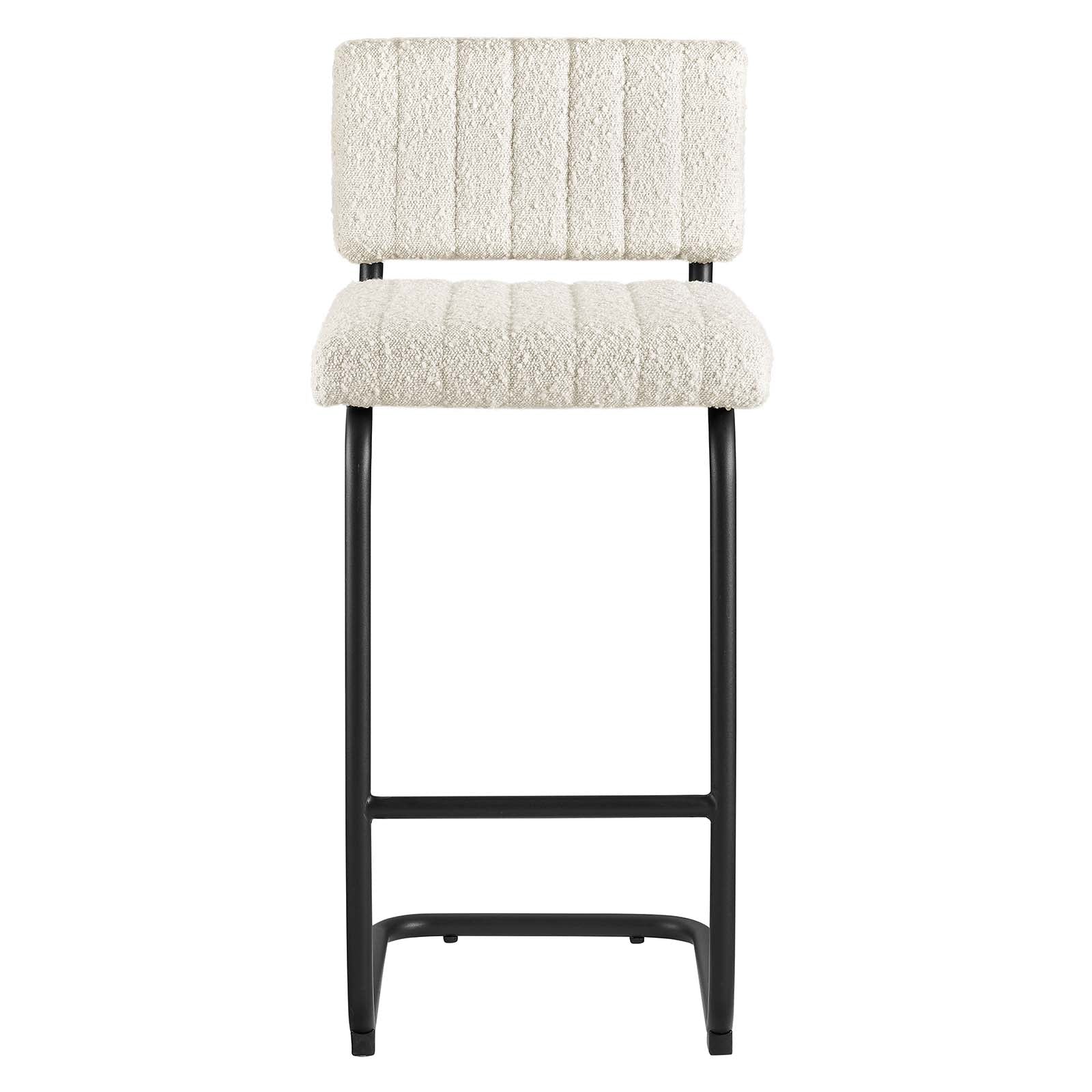 Parity Boucle Counter Stools - Set of 2-Dining Chair-Modway-Wall2Wall Furnishings
