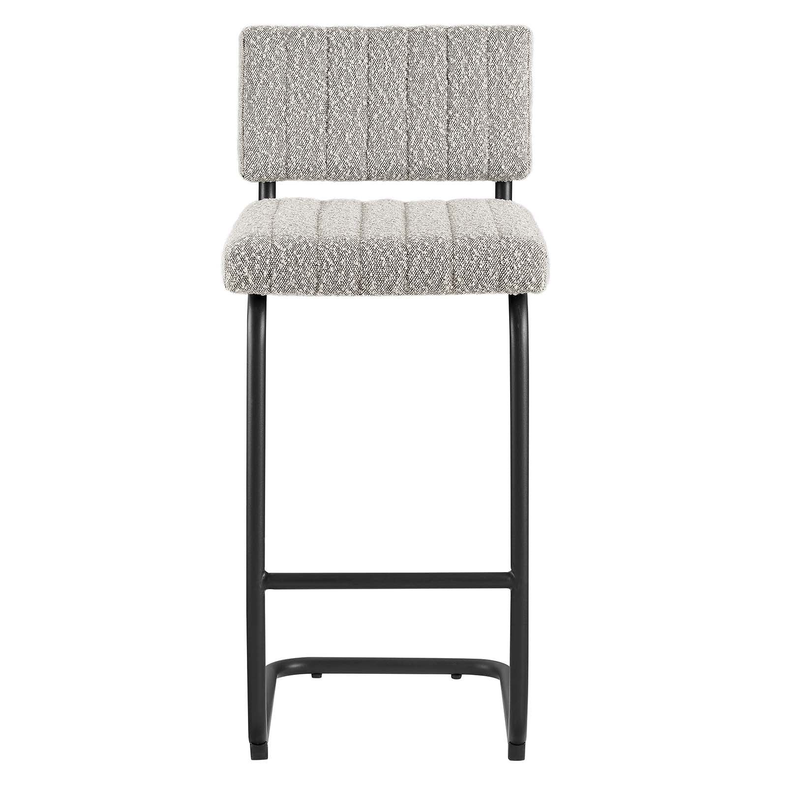 Parity Boucle Counter Stools - Set of 2-Dining Chair-Modway-Wall2Wall Furnishings
