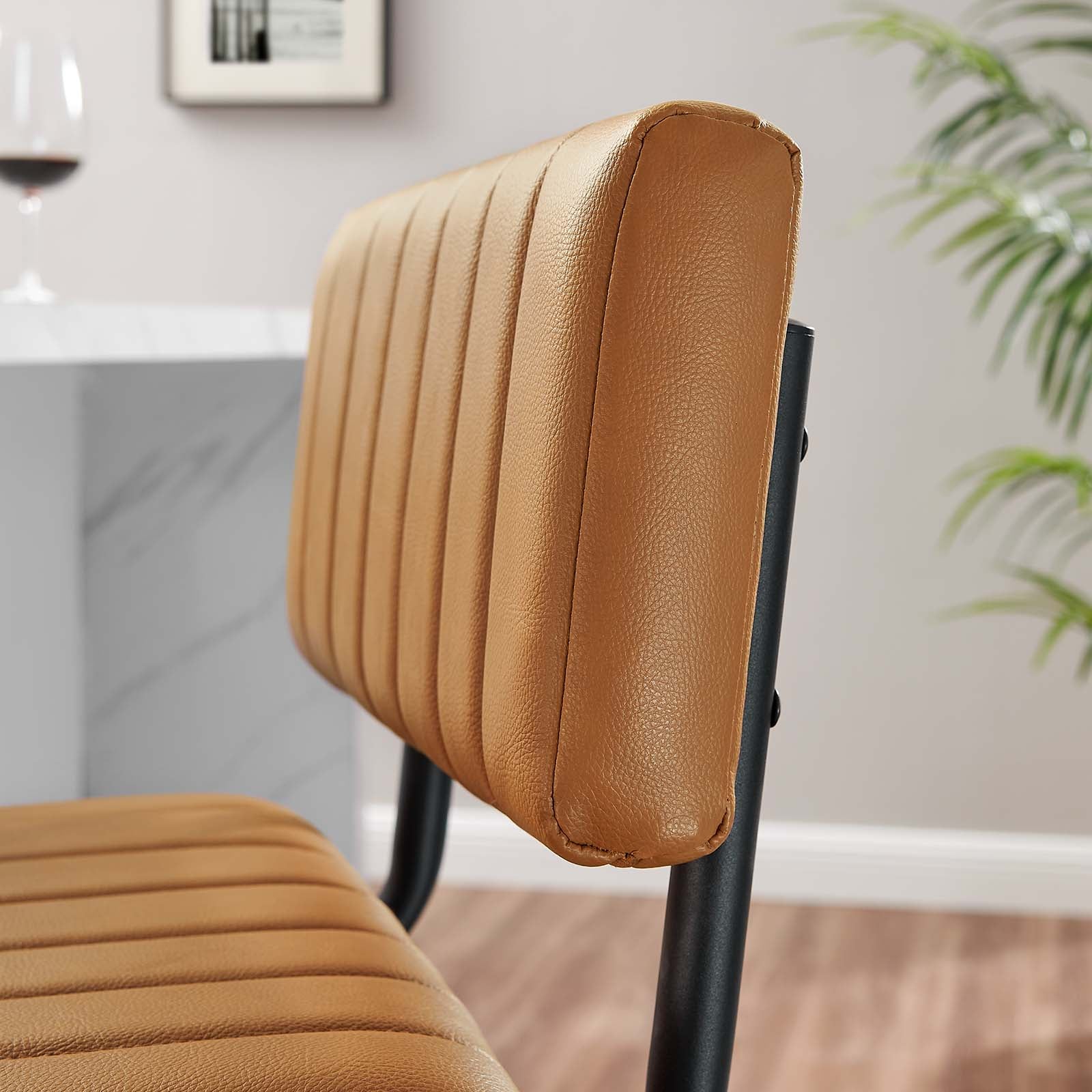 Parity Vegan Leather Counter Stools - Set of 2-Dining Chair-Modway-Wall2Wall Furnishings