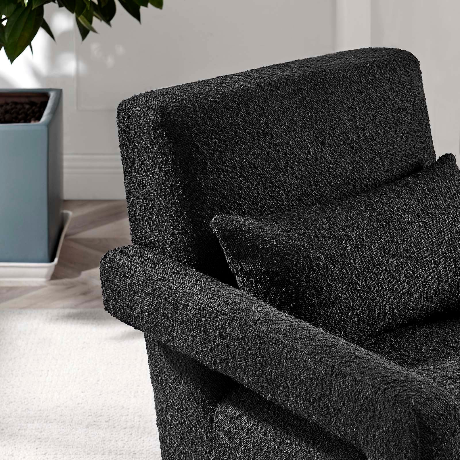 Mirage Boucle Upholstered Armchair-Armchair-Modway-Wall2Wall Furnishings