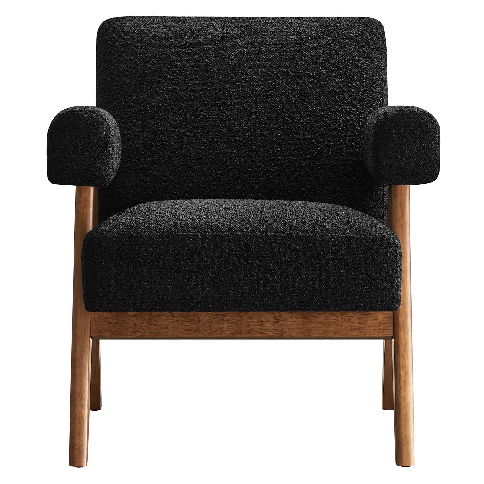 Lyra Boucle Fabric Armchair-Armchair-Modway-Wall2Wall Furnishings