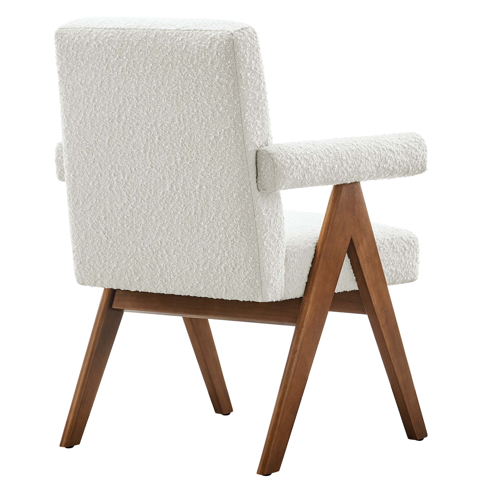 Lyra Boucle Fabric Dining Room Chair Set of 2