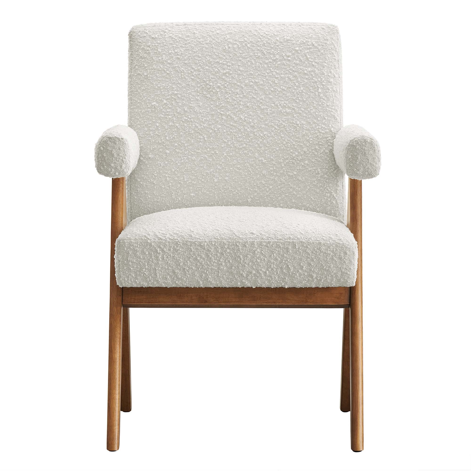 Lyra Boucle Fabric Dining Room Chair Set of 2