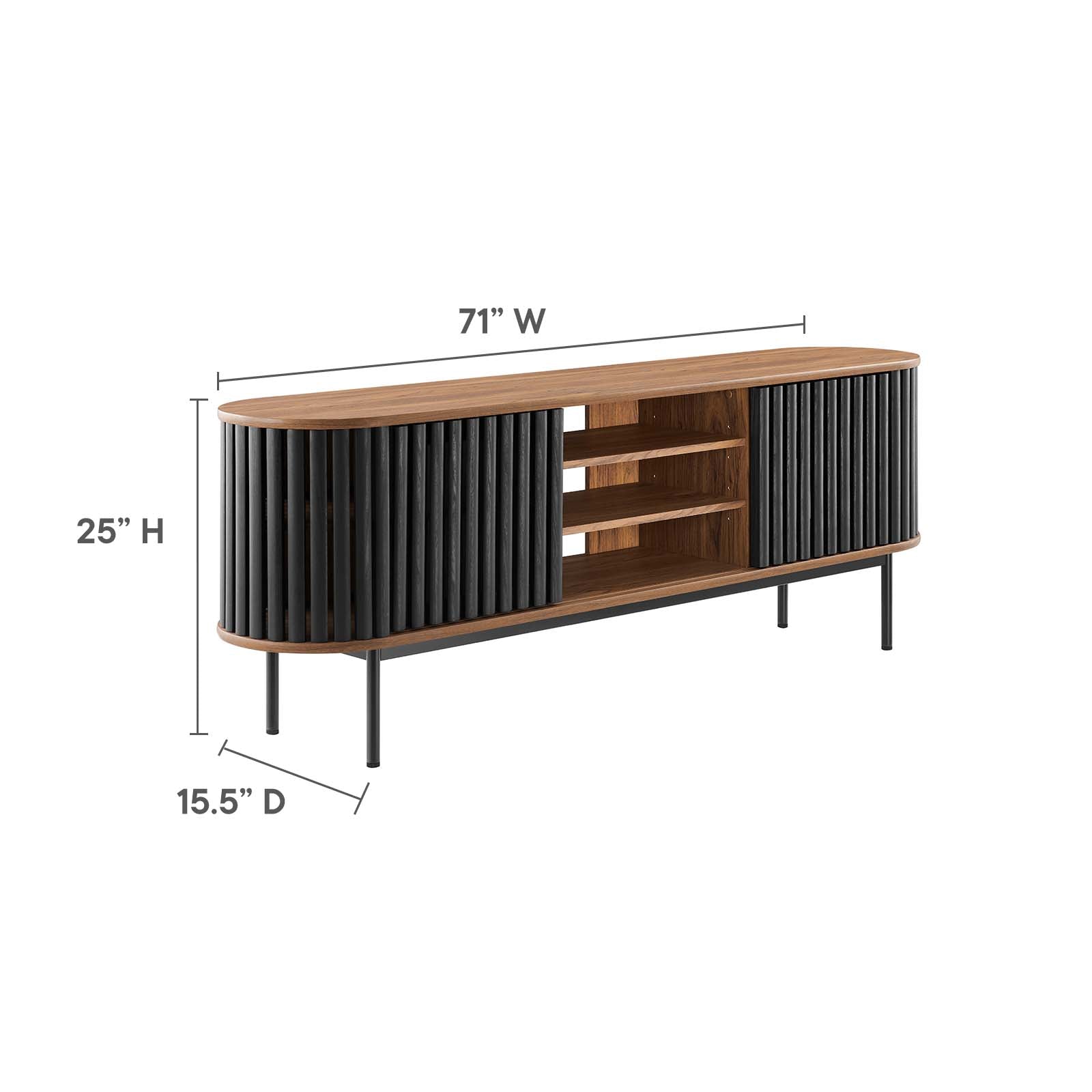 Fortitude 71" TV Stand-TV Stand-Modway-Wall2Wall Furnishings