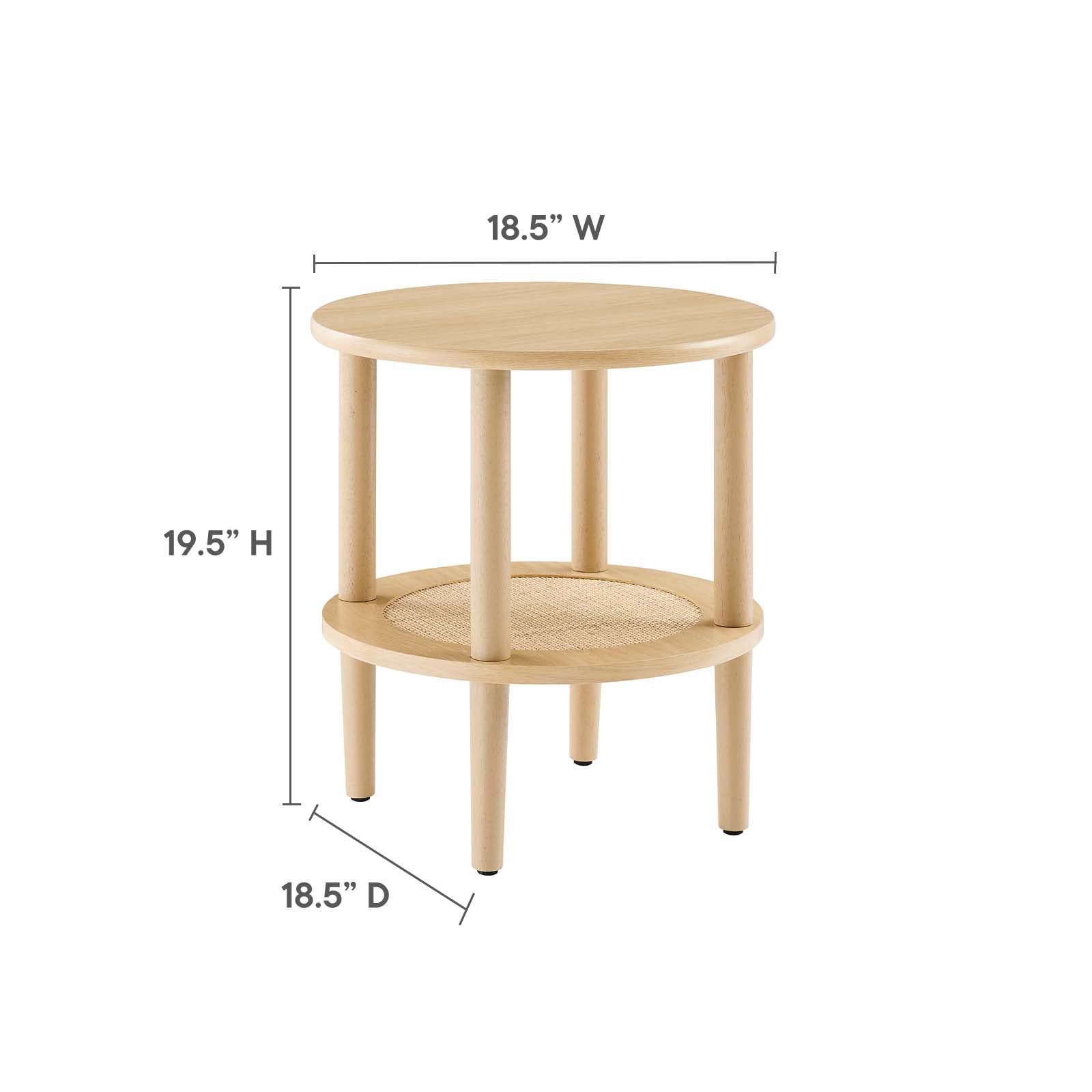 Torus Round Side Table-Table-Modway-Wall2Wall Furnishings