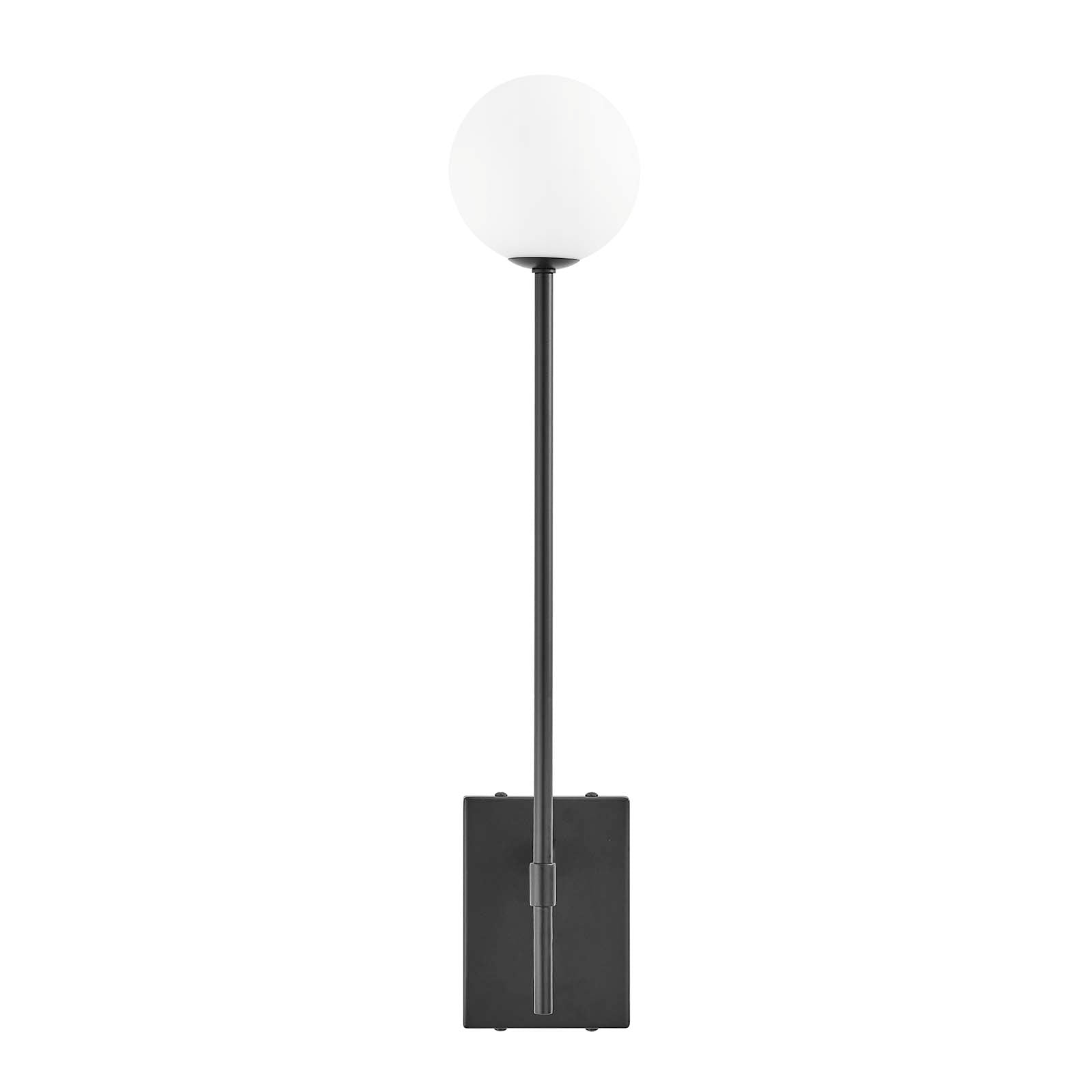 Riva White Globe Wall Sconce-Table Lamp-Modway-Wall2Wall Furnishings