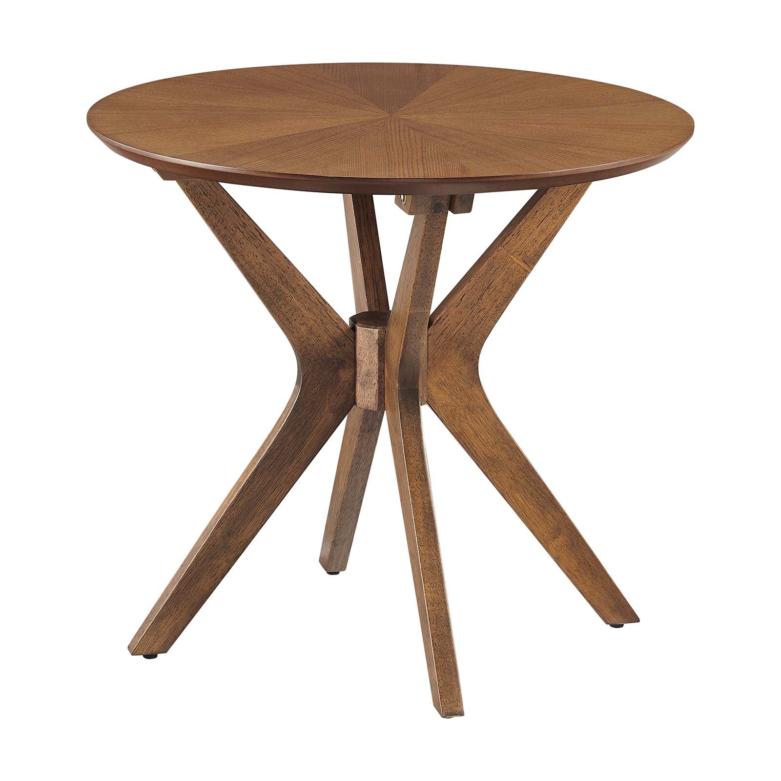 Crossroads 24” Round Wood Side Table-Table-Modway-Wall2Wall Furnishings