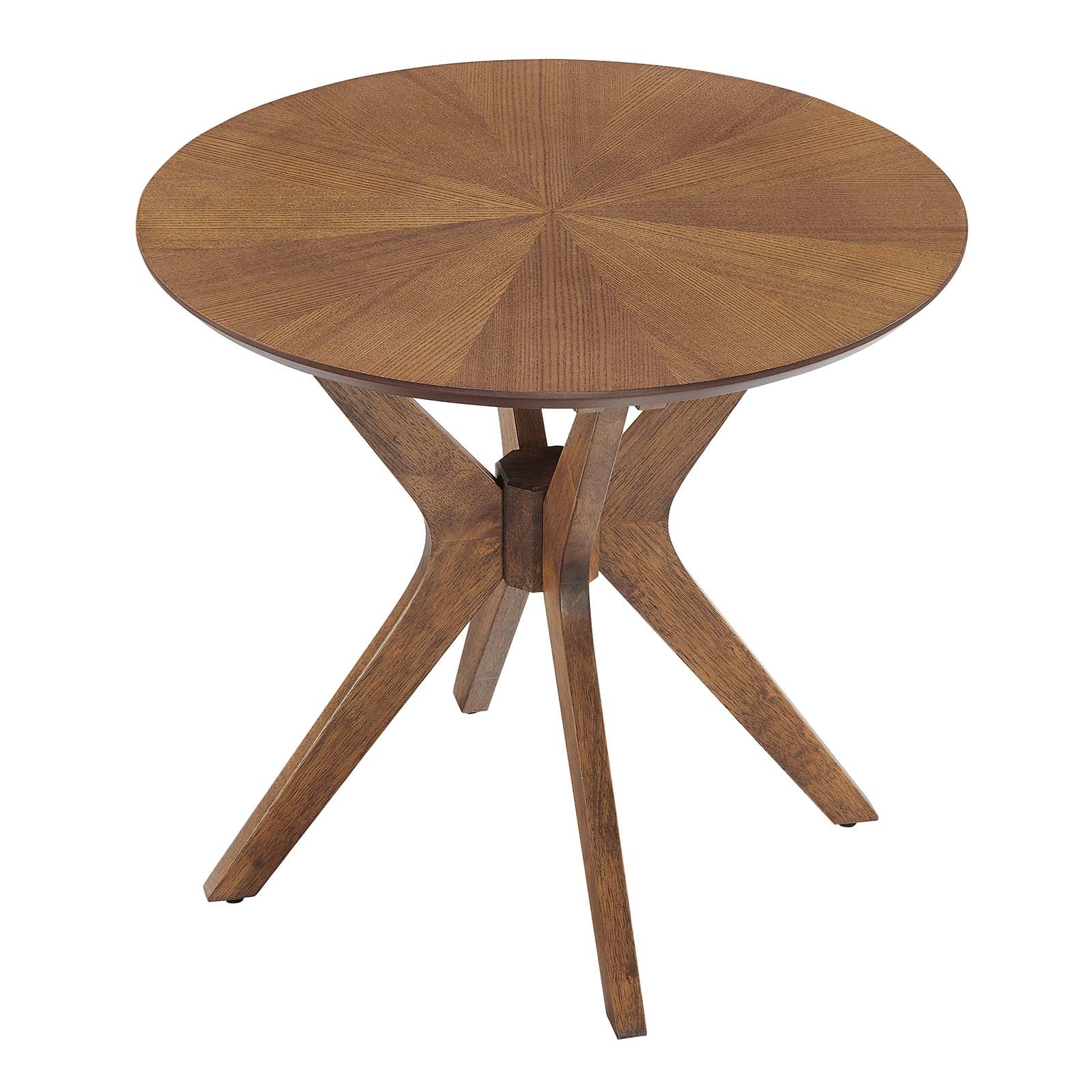Crossroads 24” Round Wood Side Table-Table-Modway-Wall2Wall Furnishings