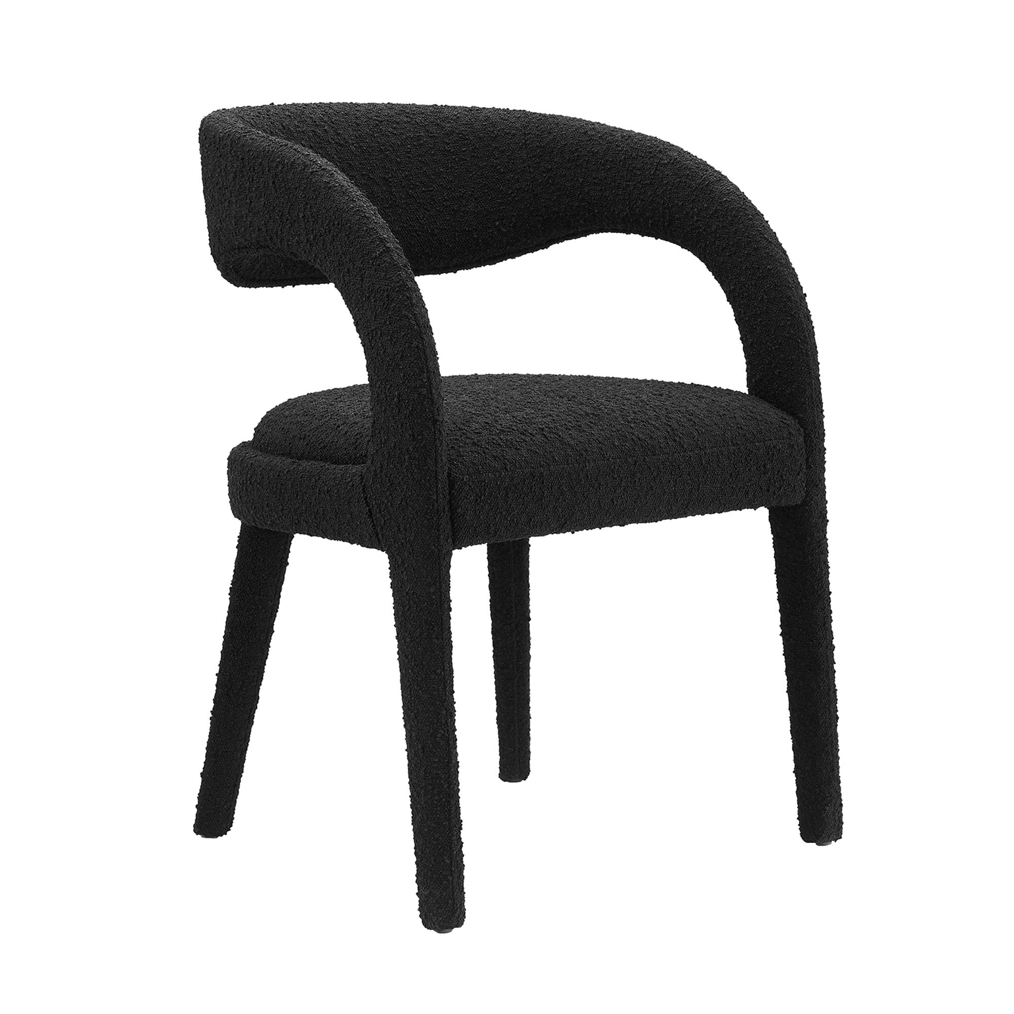 Pinnacle Boucle Upholstered Dining Chair Set of 2