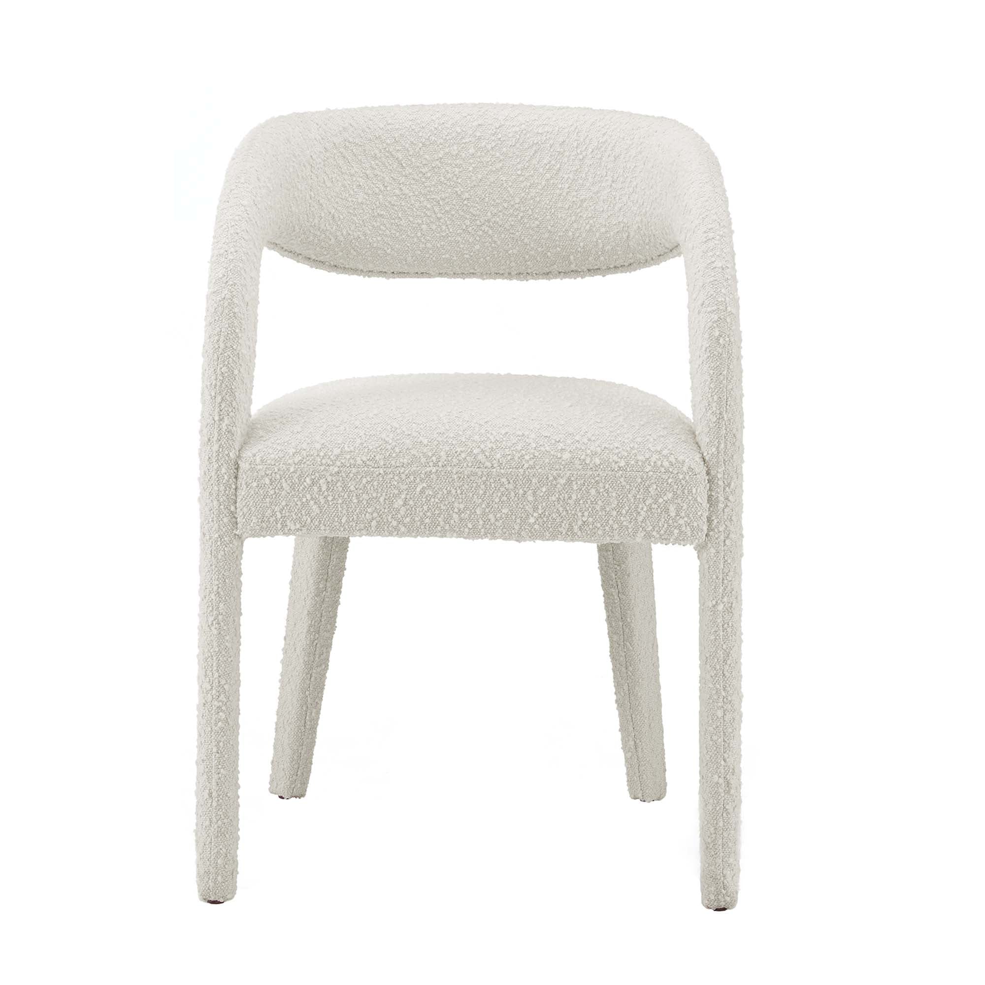 Pinnacle Boucle Upholstered Dining Chair Set of 2
