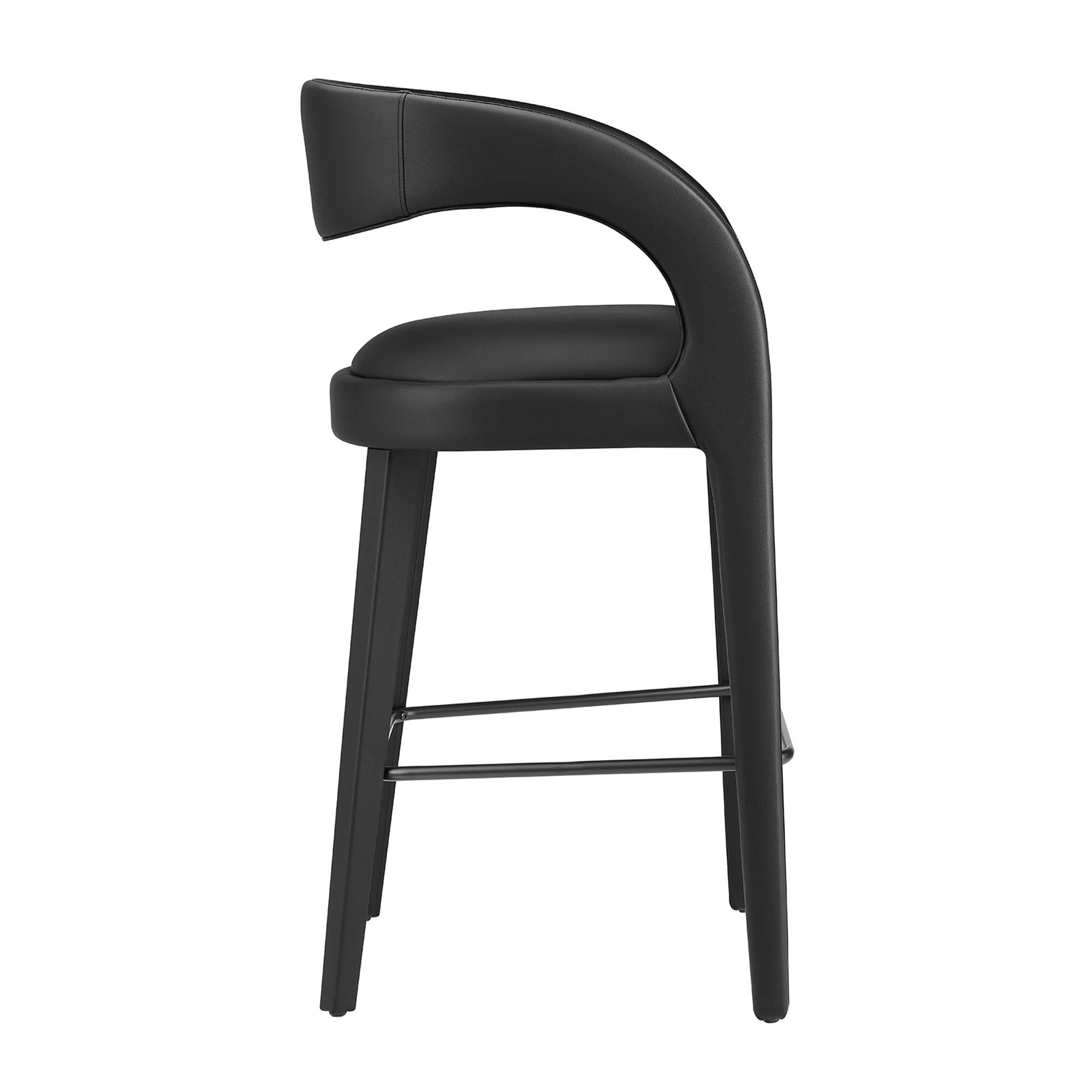 Pinnacle Vegan Leather Bar Stool Set of 2