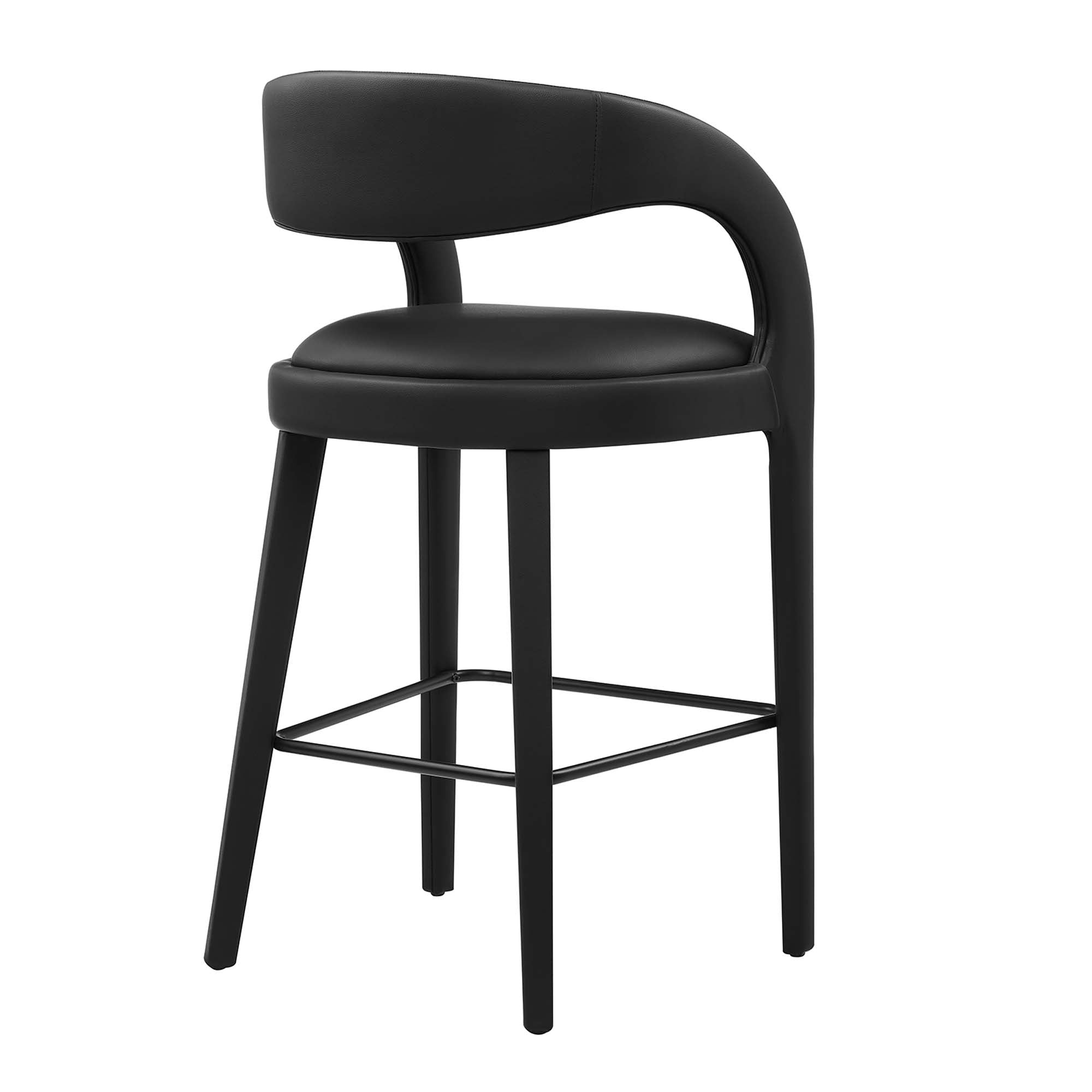 Pinnacle Vegan Leather Bar Stool Set of 2