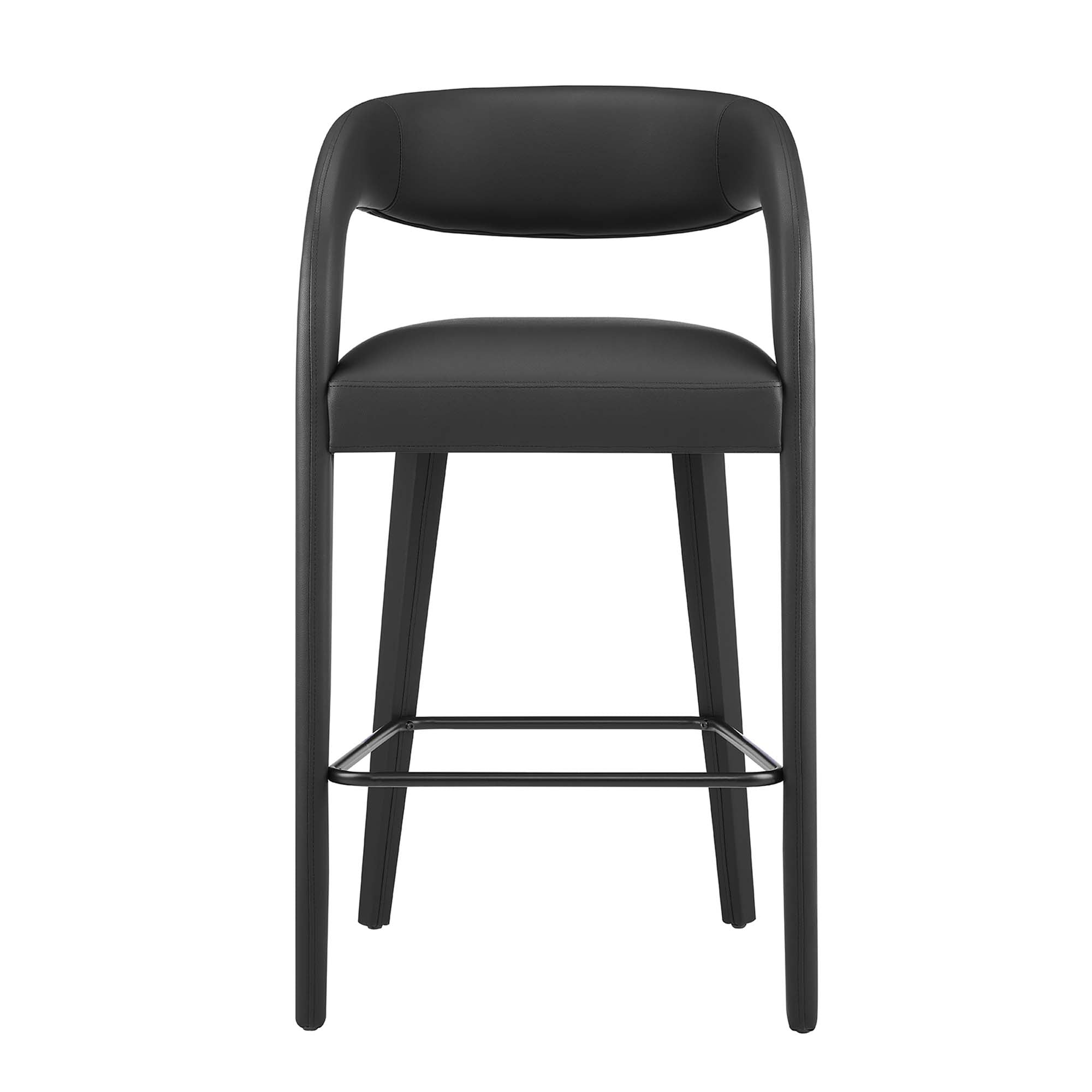 Pinnacle Vegan Leather Bar Stool Set of 2