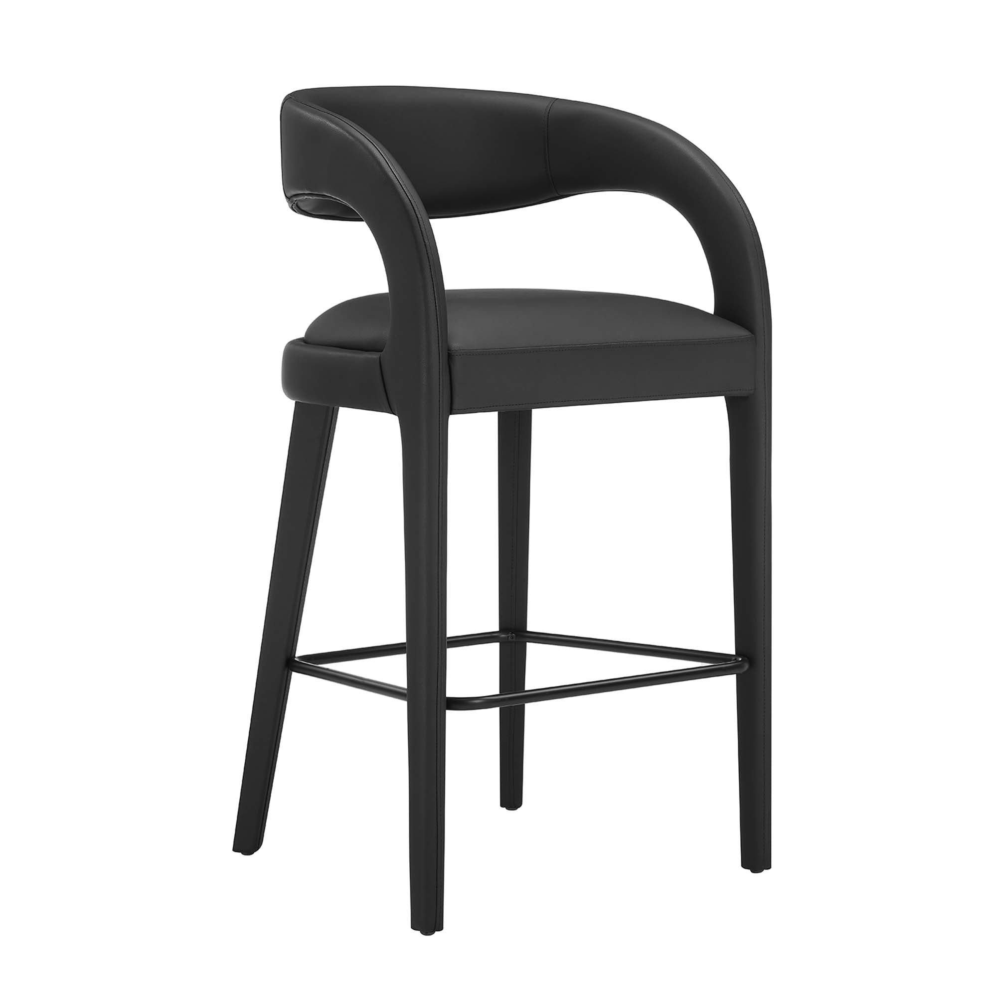 Pinnacle Vegan Leather Bar Stool Set of 2