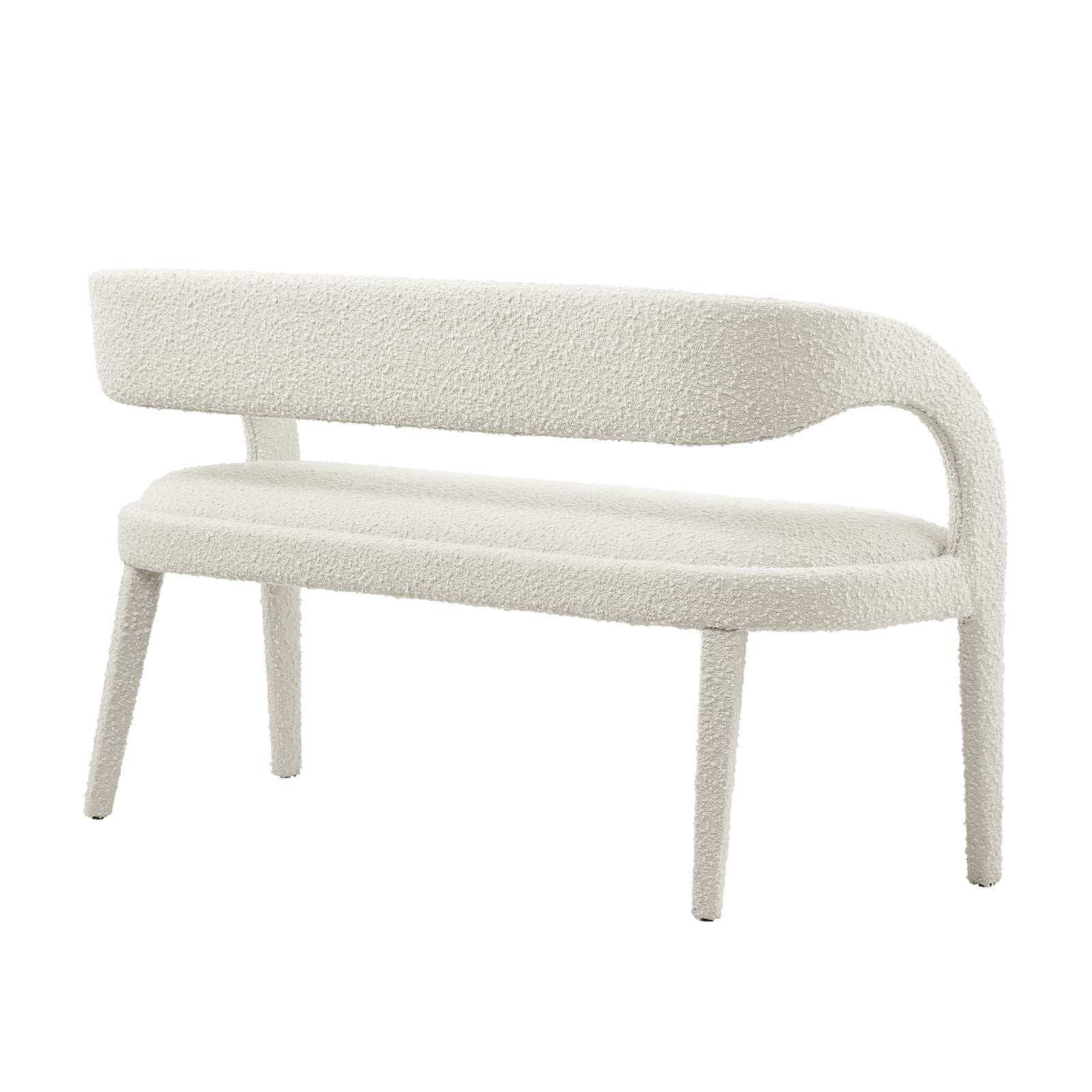 Pinnacle Boucle Fabric Accent Bench-Bench-Modway-Wall2Wall Furnishings
