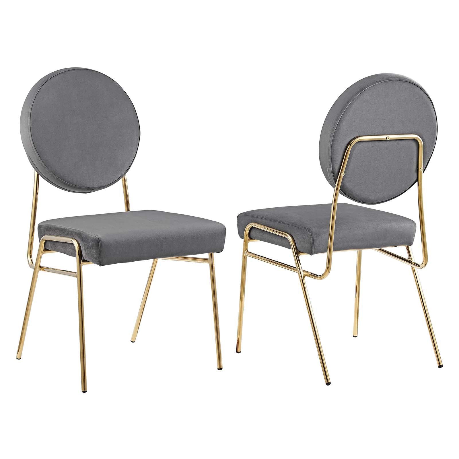 Craft Performance Velvet Dining Side Chairs - Set of 2-Dining Chair-Modway-Wall2Wall Furnishings