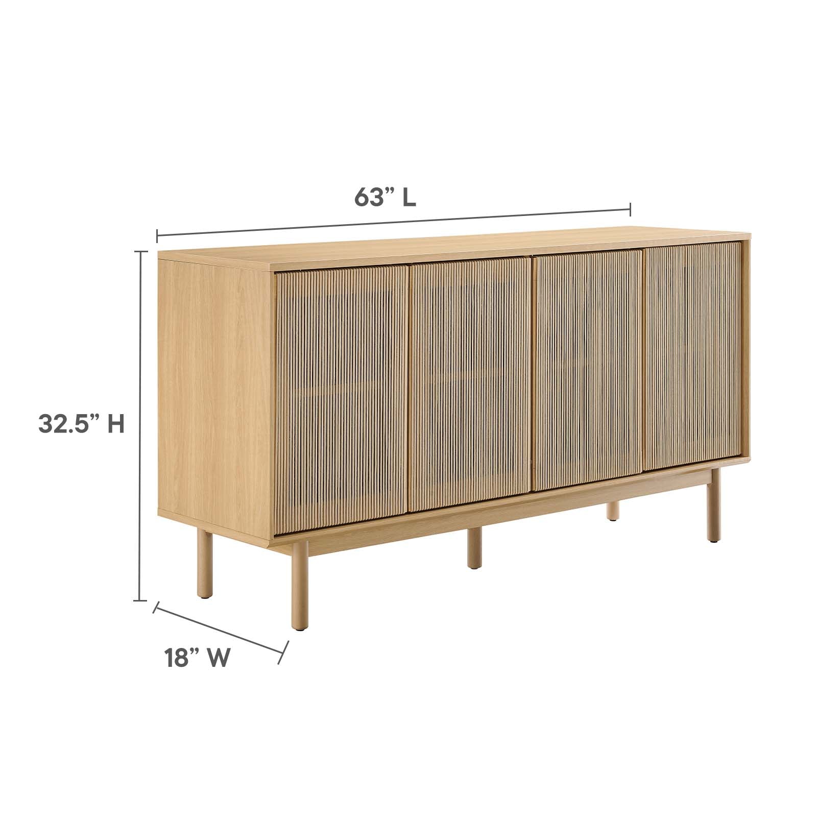 Milo 63” Sideboard-Sideboard-Modway-Wall2Wall Furnishings