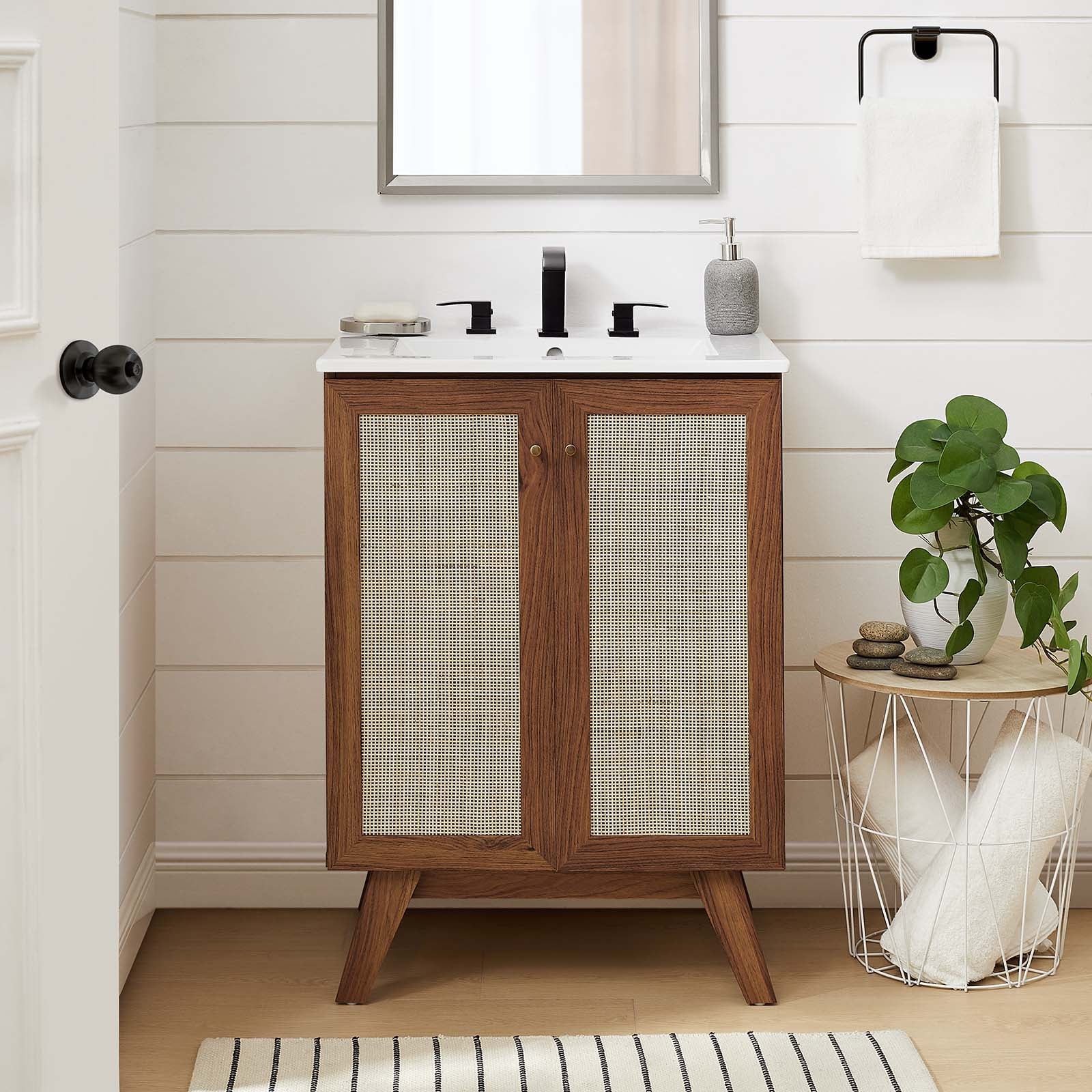 Soma 24” Bathroom Vanity Cabinet (Sink Basin Not Included)-Bathroom Vanity-Modway-Wall2Wall Furnishings