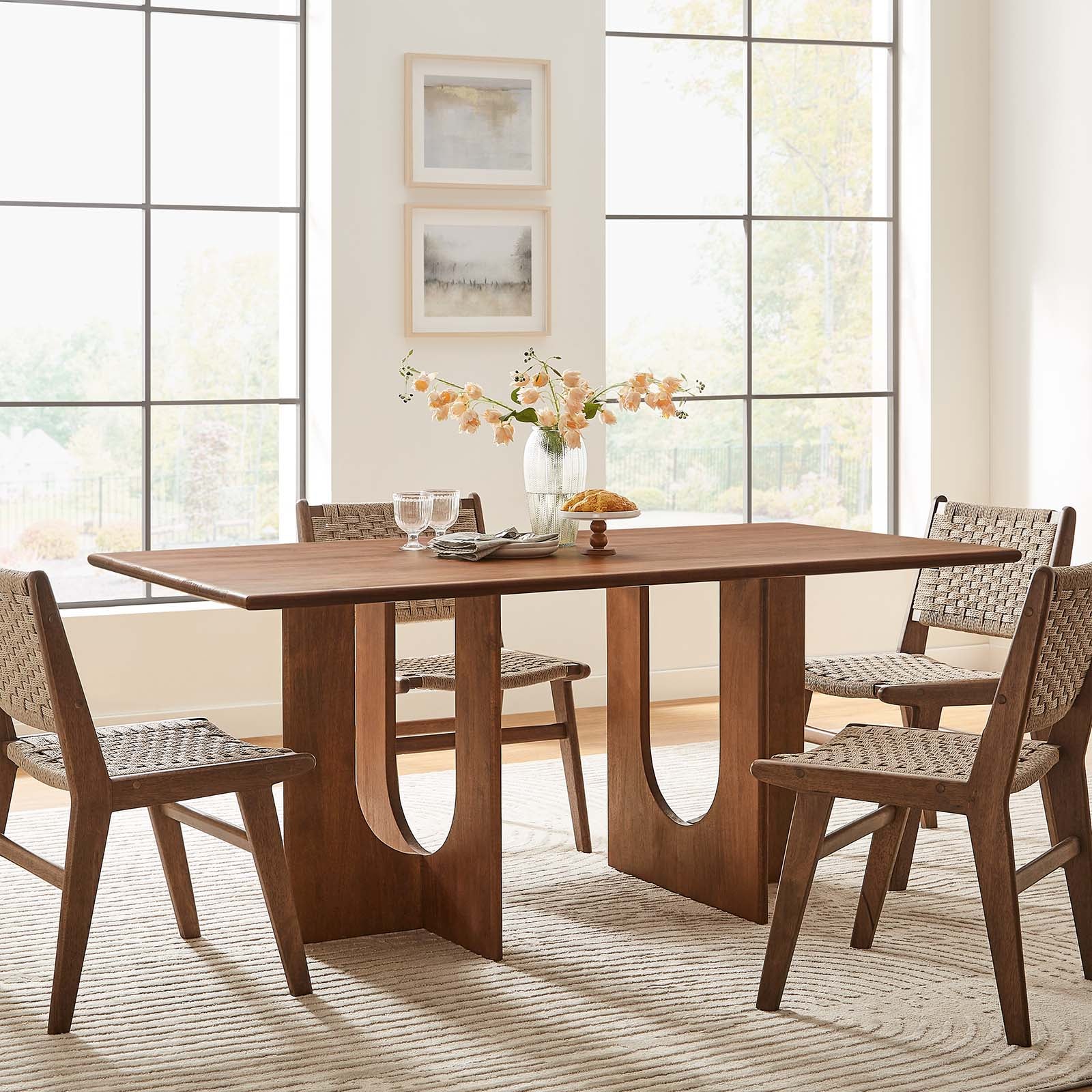 Rivian Rectangular 70" Wood Dining Table-Dining Table-Modway-Wall2Wall Furnishings