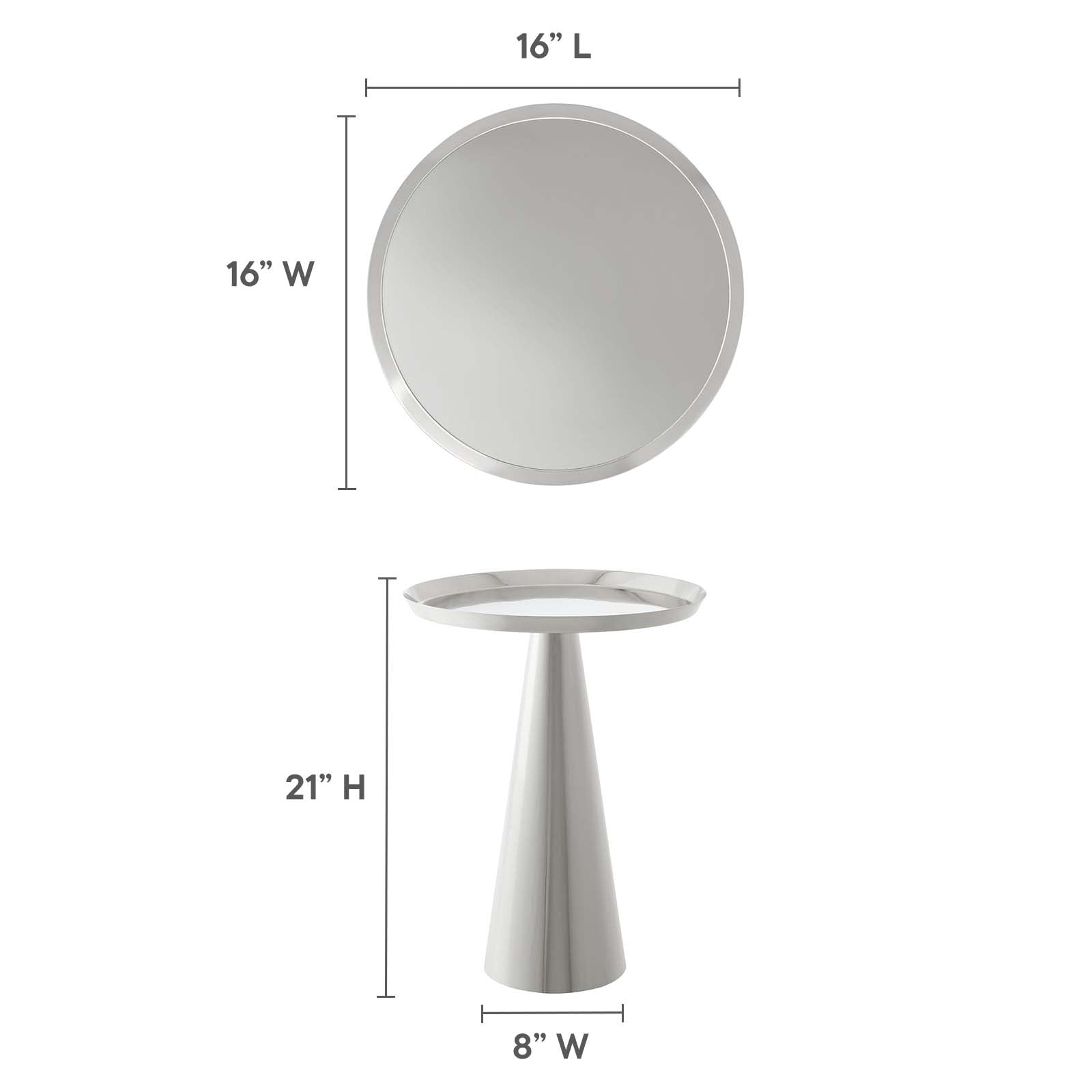 Maren Round Side Table-Table-Modway-Wall2Wall Furnishings