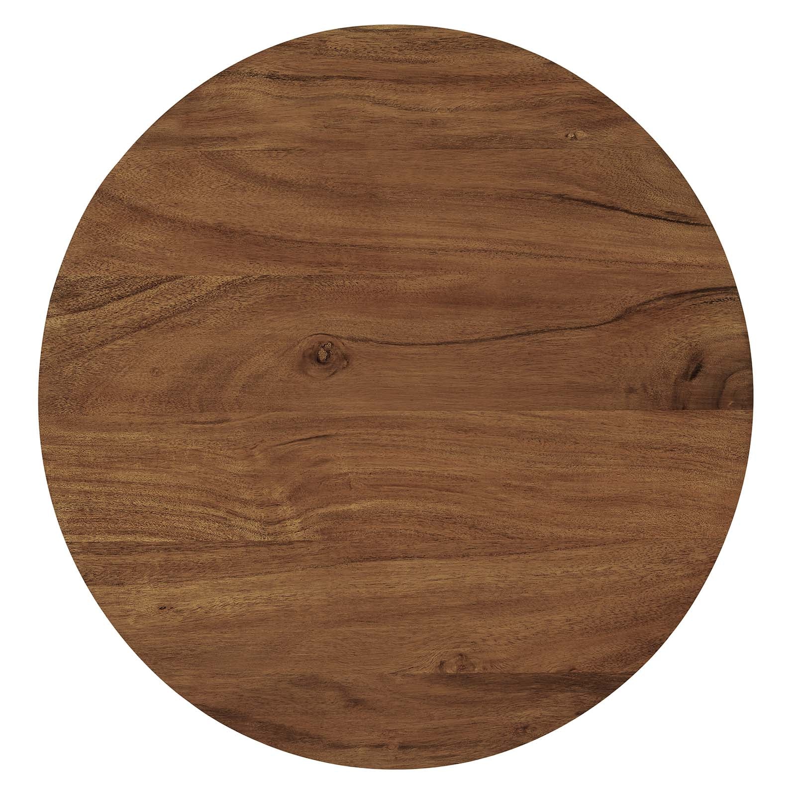 Viva Round Acacia Wood Side Table-Table-Modway-Wall2Wall Furnishings