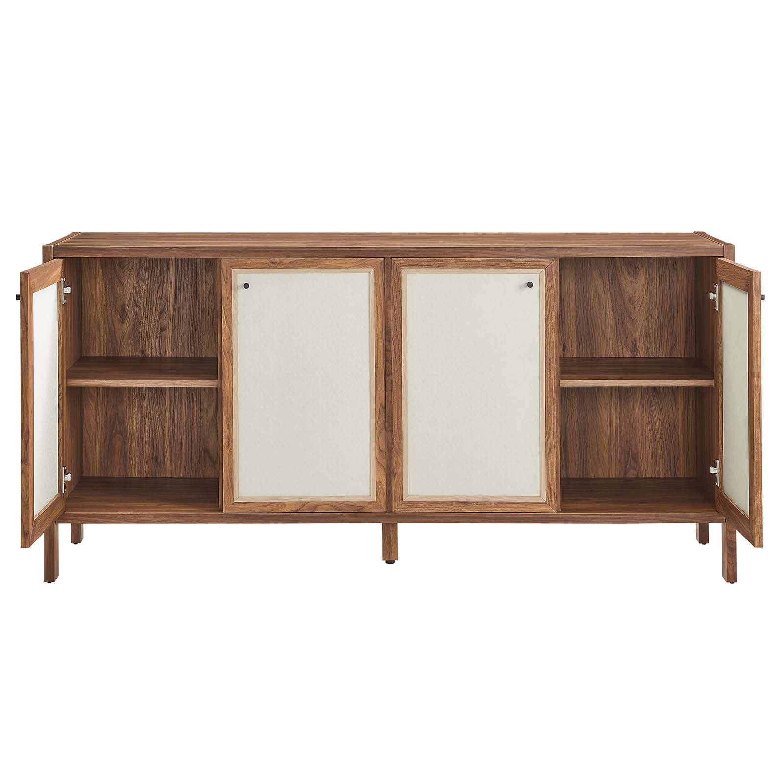 Capri 65" Wood Grain Sideboard Storage Cabinet-Cabinet-Modway-Wall2Wall Furnishings