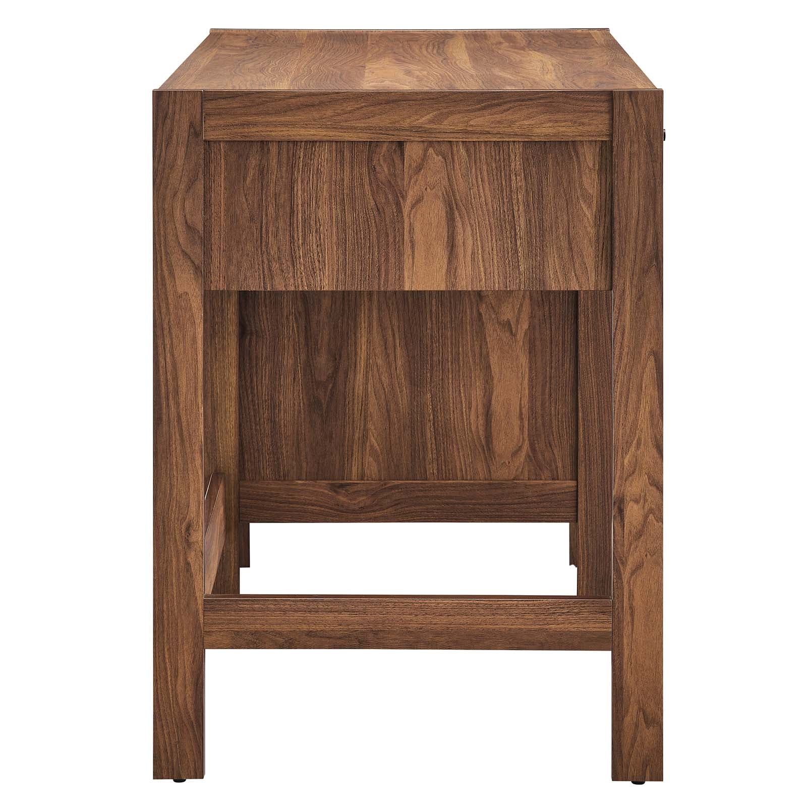 Capri 49" Wood Grain Office Desk-Desk-Modway-Wall2Wall Furnishings