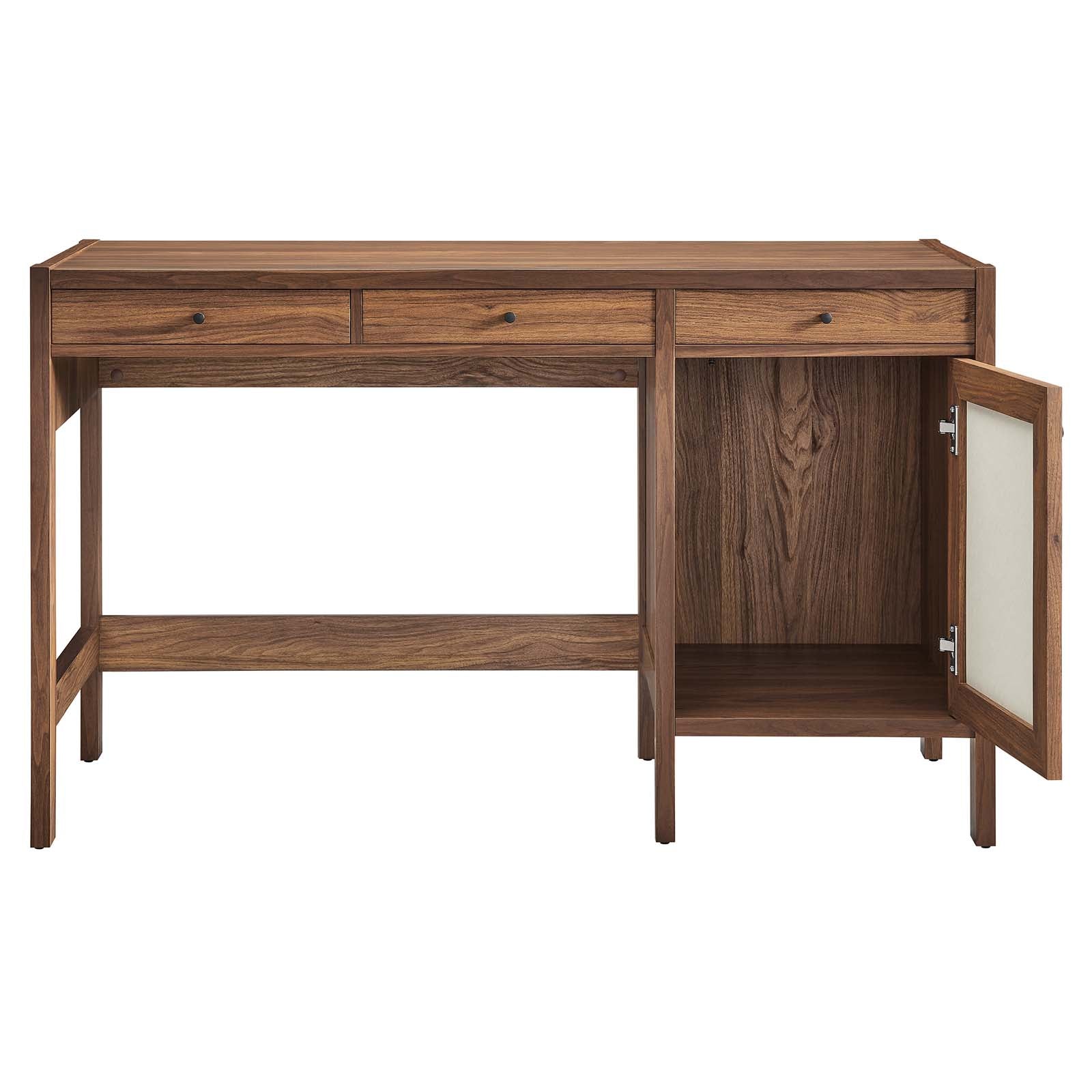 Capri 49" Wood Grain Office Desk-Desk-Modway-Wall2Wall Furnishings
