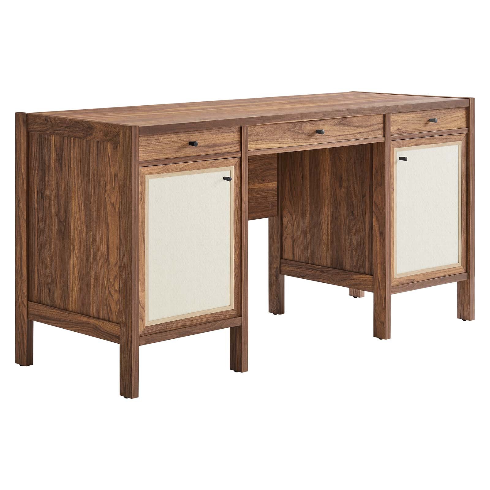 Capri 58" Wood Grain Office Desk-Desk-Modway-Wall2Wall Furnishings