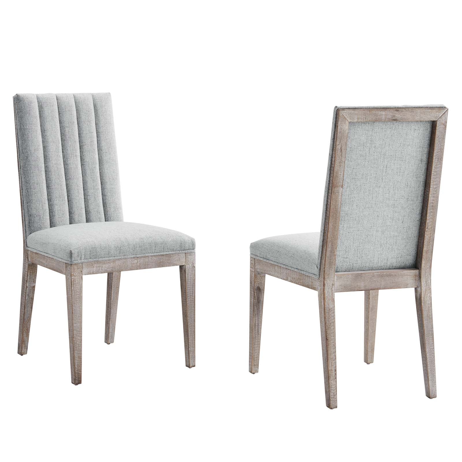 Maisonette French Vintage Tufted Fabric Dining Side Chairs Set of 2-Dining Chair-Modway-Wall2Wall Furnishings