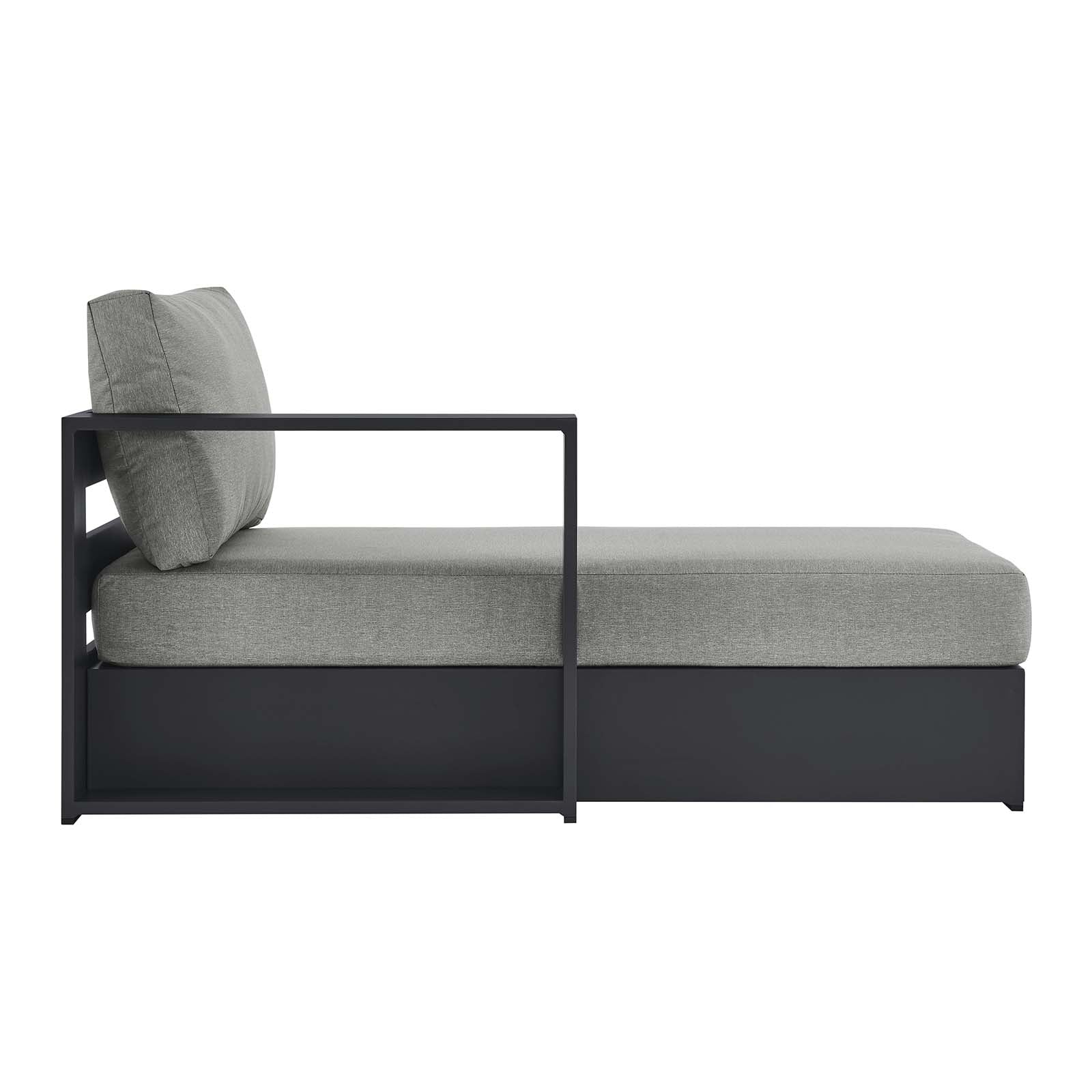 Tahoe Outdoor Patio Powder-Coated Aluminum Modular Left-Facing Chaise Lounge-Outdoor Chaise-Modway-Wall2Wall Furnishings