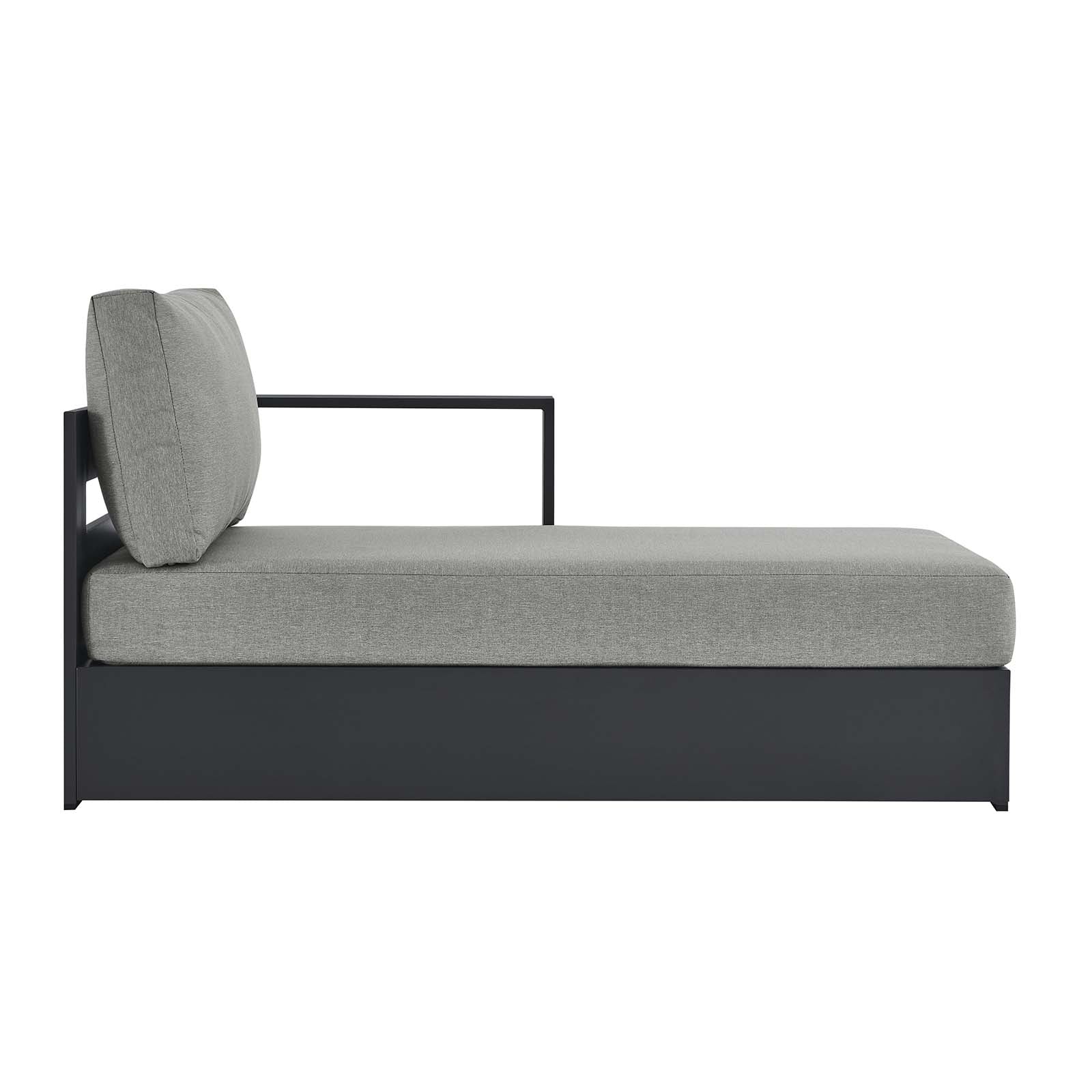 Tahoe Outdoor Patio Powder-Coated Aluminum Modular Right-Facing Chaise Lounge-Outdoor Chaise-Modway-Wall2Wall Furnishings