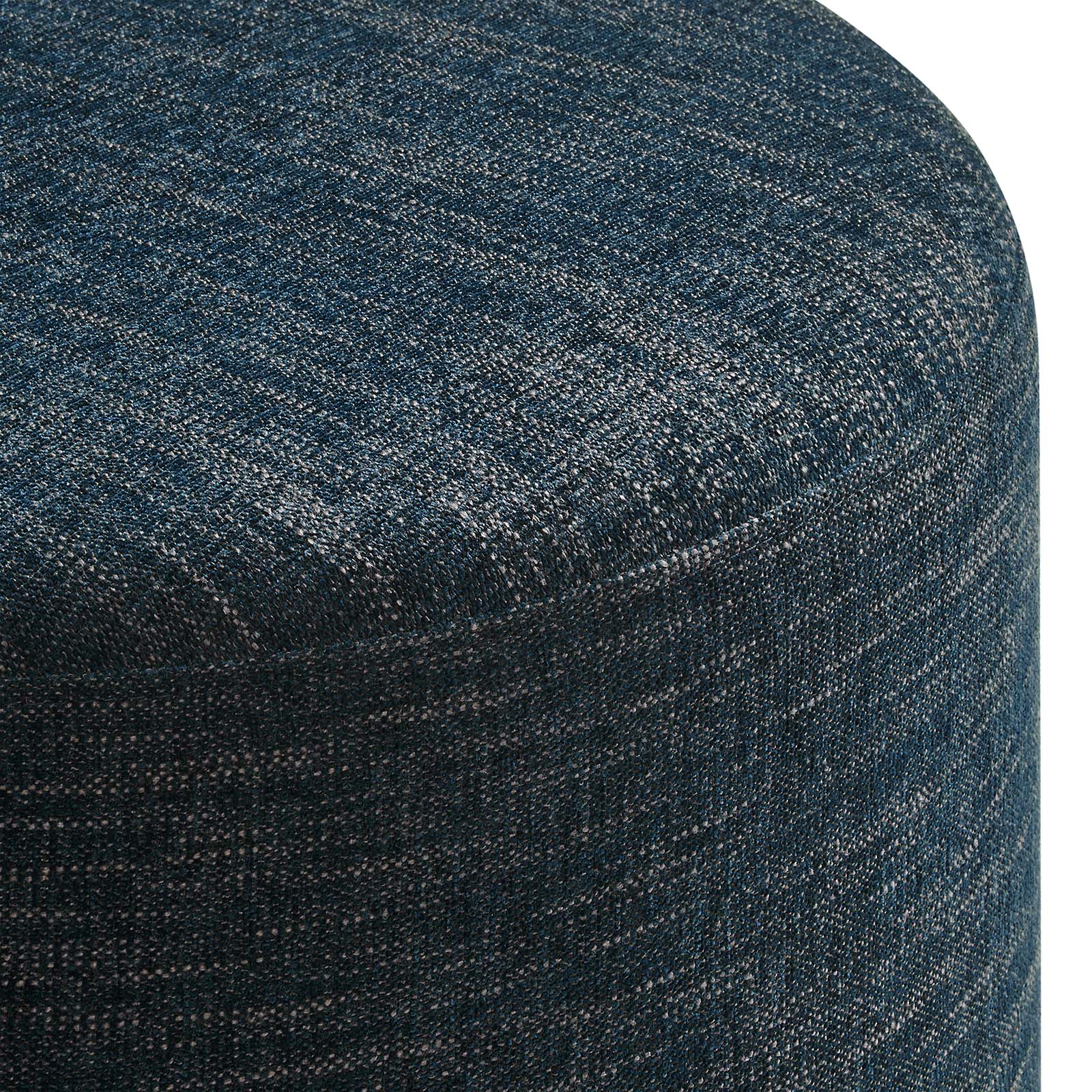 Callum Large 23" Round Woven Heathered Fabric Upholstered Ottoman-Ottoman-Modway-Wall2Wall Furnishings