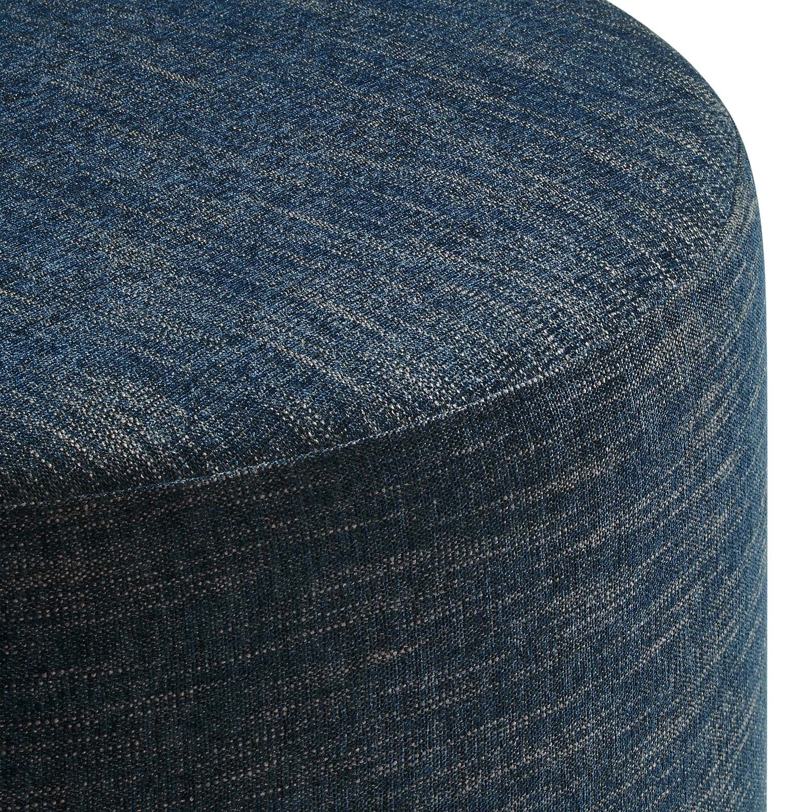 Callum Large 29" Round Woven Heathered Fabric Upholstered Ottoman-Ottoman-Modway-Wall2Wall Furnishings