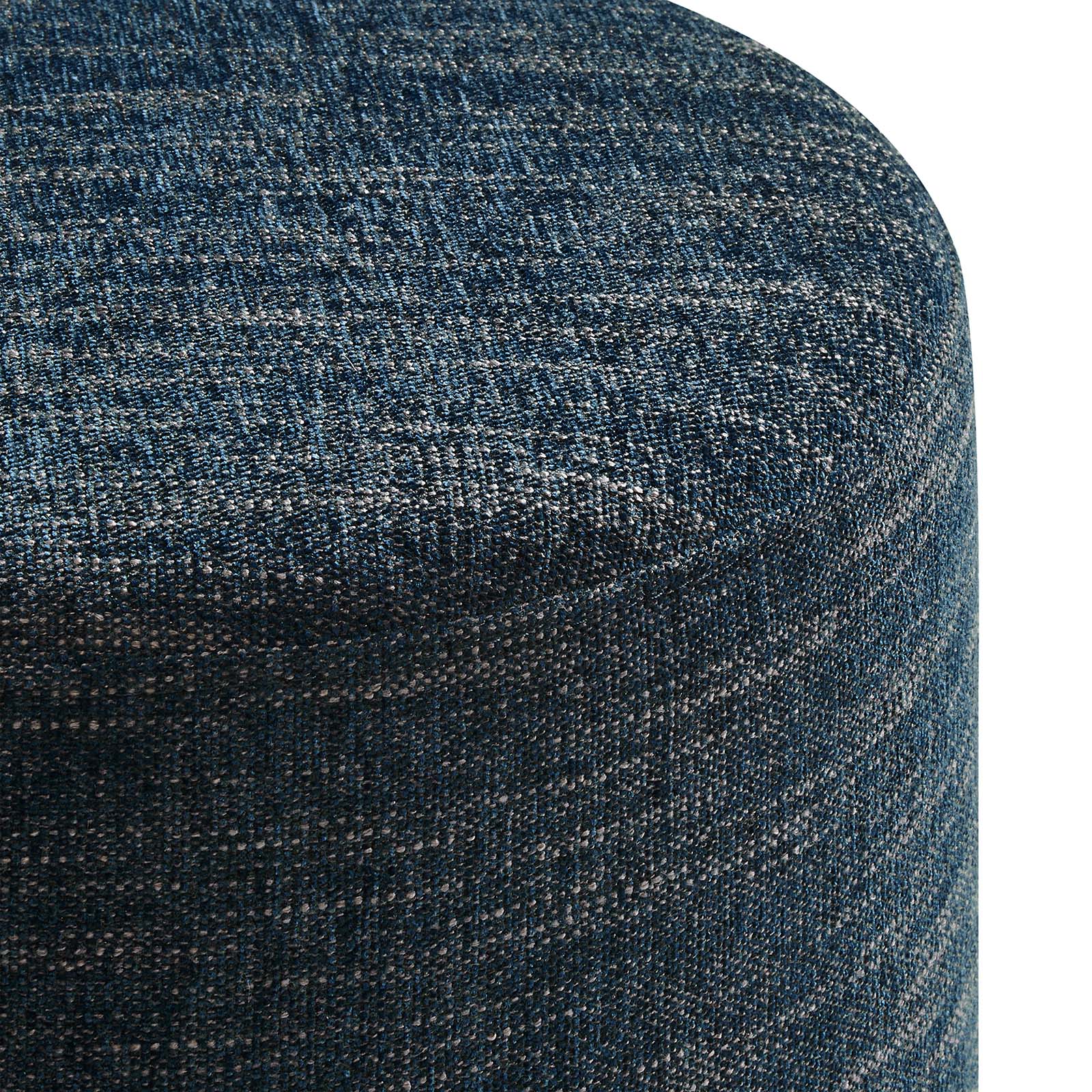 Callum 16" Round Woven Heathered Fabric Upholstered Ottoman-Ottoman-Modway-Wall2Wall Furnishings