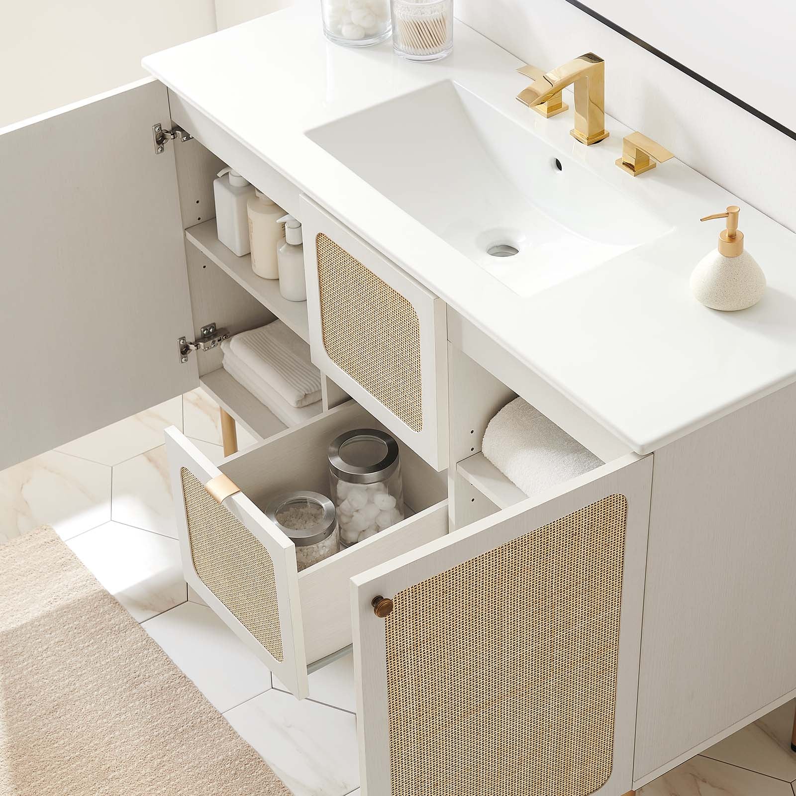 Chaucer 48" Single Sink Bathroom Vanity-Bathroom Vanity-Modway-Wall2Wall Furnishings