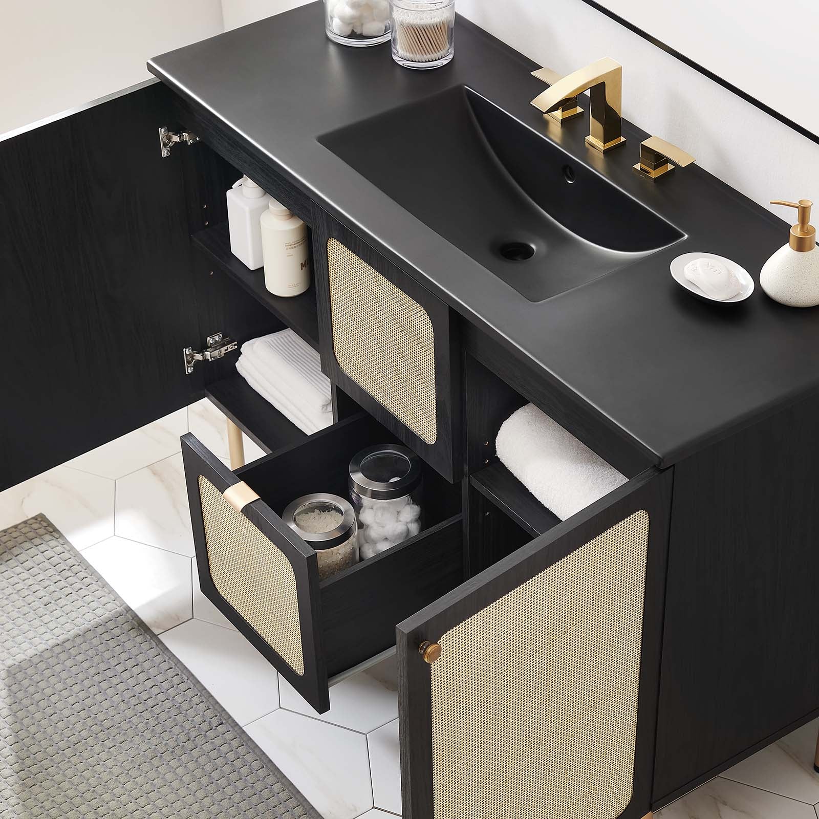 Chaucer 48" Single Sink Bathroom Vanity-Bathroom Vanity-Modway-Wall2Wall Furnishings