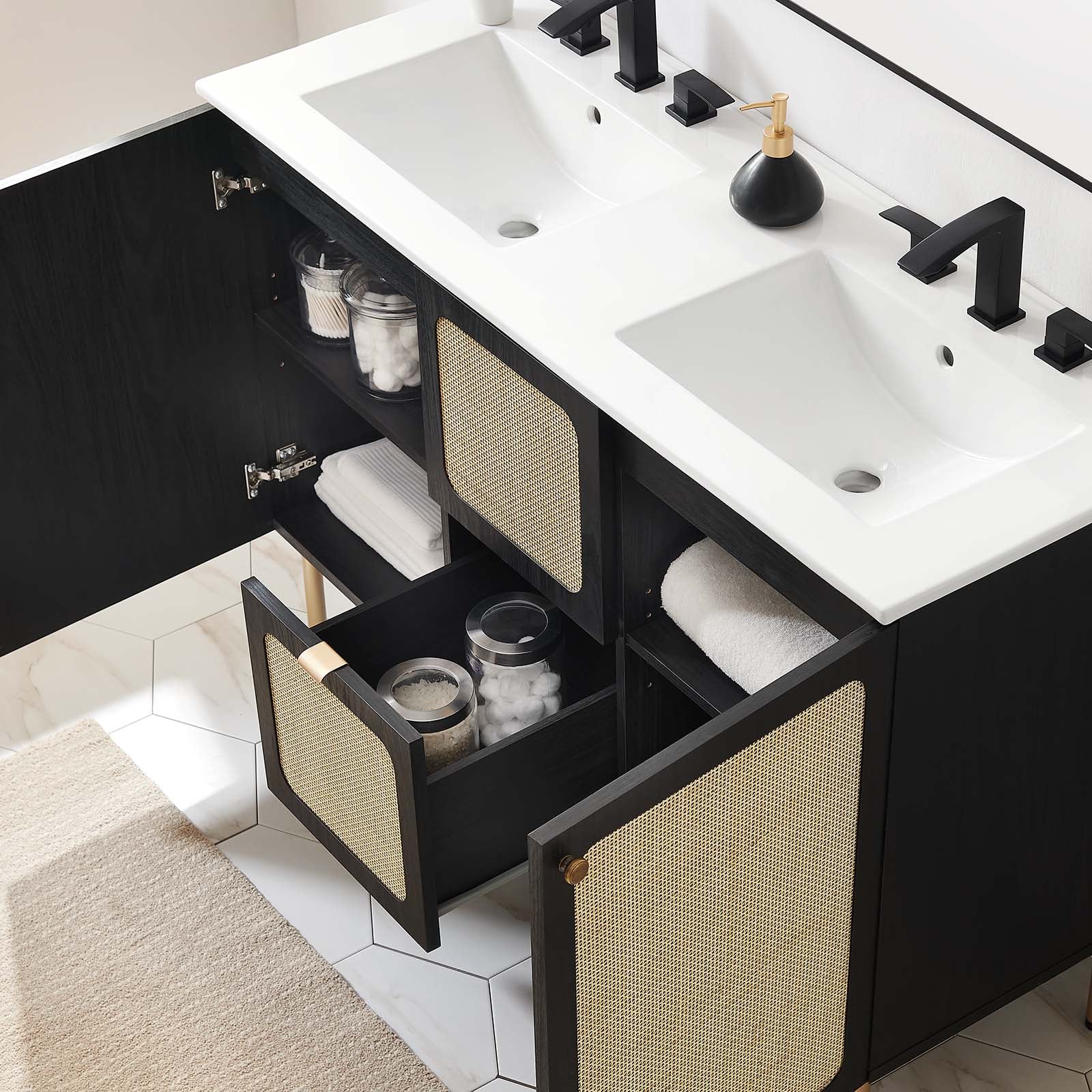 Chaucer 48" Double Sink Bathroom Vanity-Bathroom Vanity-Modway-Wall2Wall Furnishings