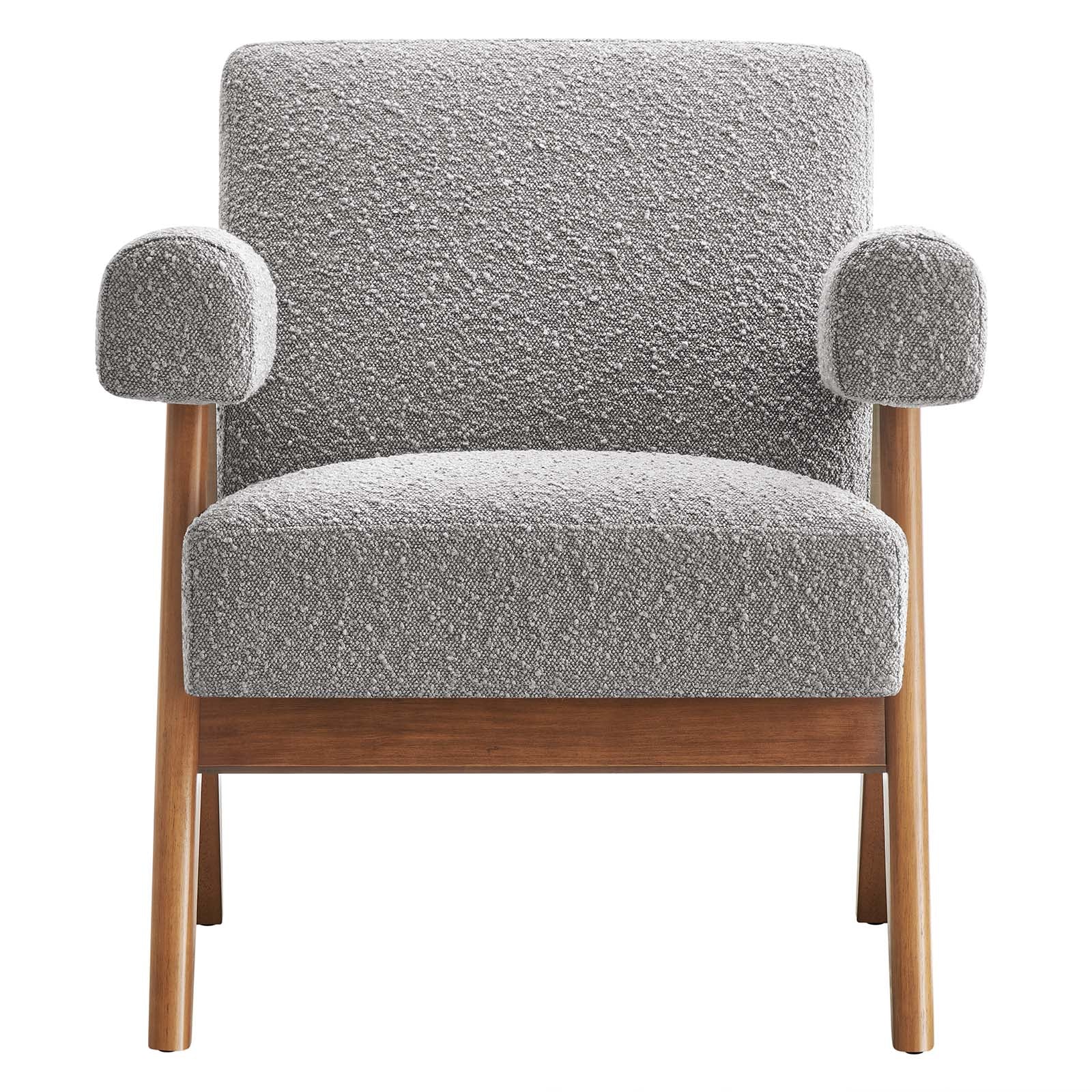 Lyra Boucle Fabric Armchair - Set of 2-Sofa Set-Modway-Wall2Wall Furnishings