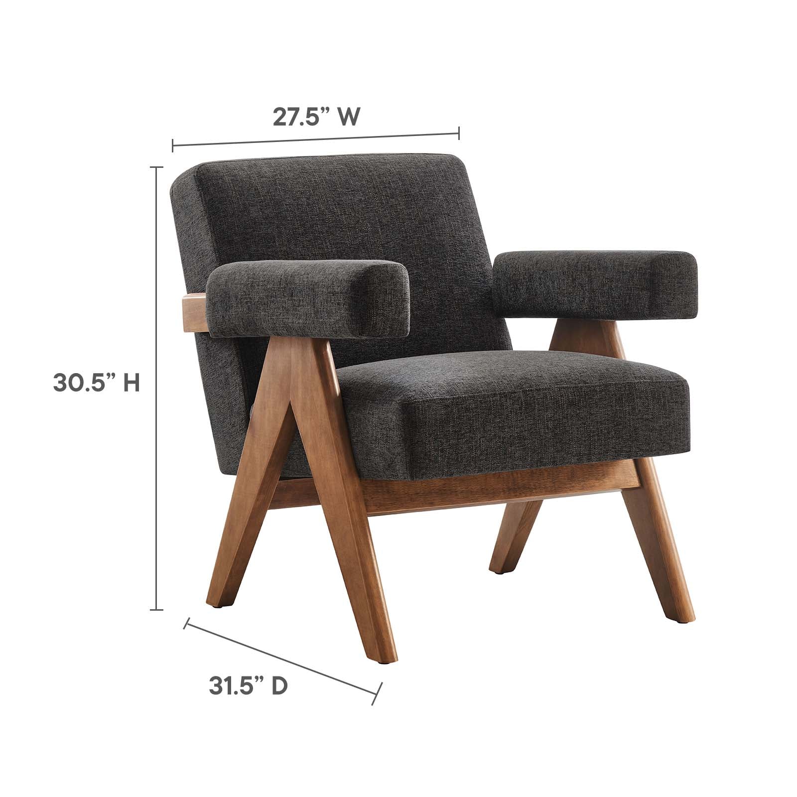 Lyra Fabric Armchair - Set of 2-Sofa Set-Modway-Wall2Wall Furnishings