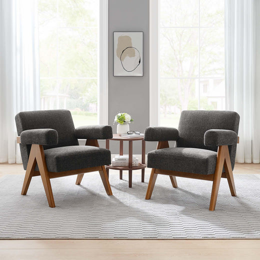 Lyra Fabric Armchair Set of 2