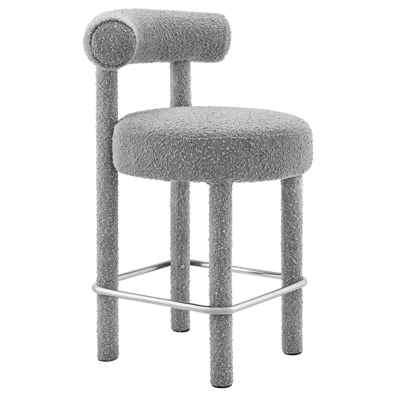 Toulouse Boucle Fabric Counter Stool - Set of 2-Counter Stool-Modway-Wall2Wall Furnishings
