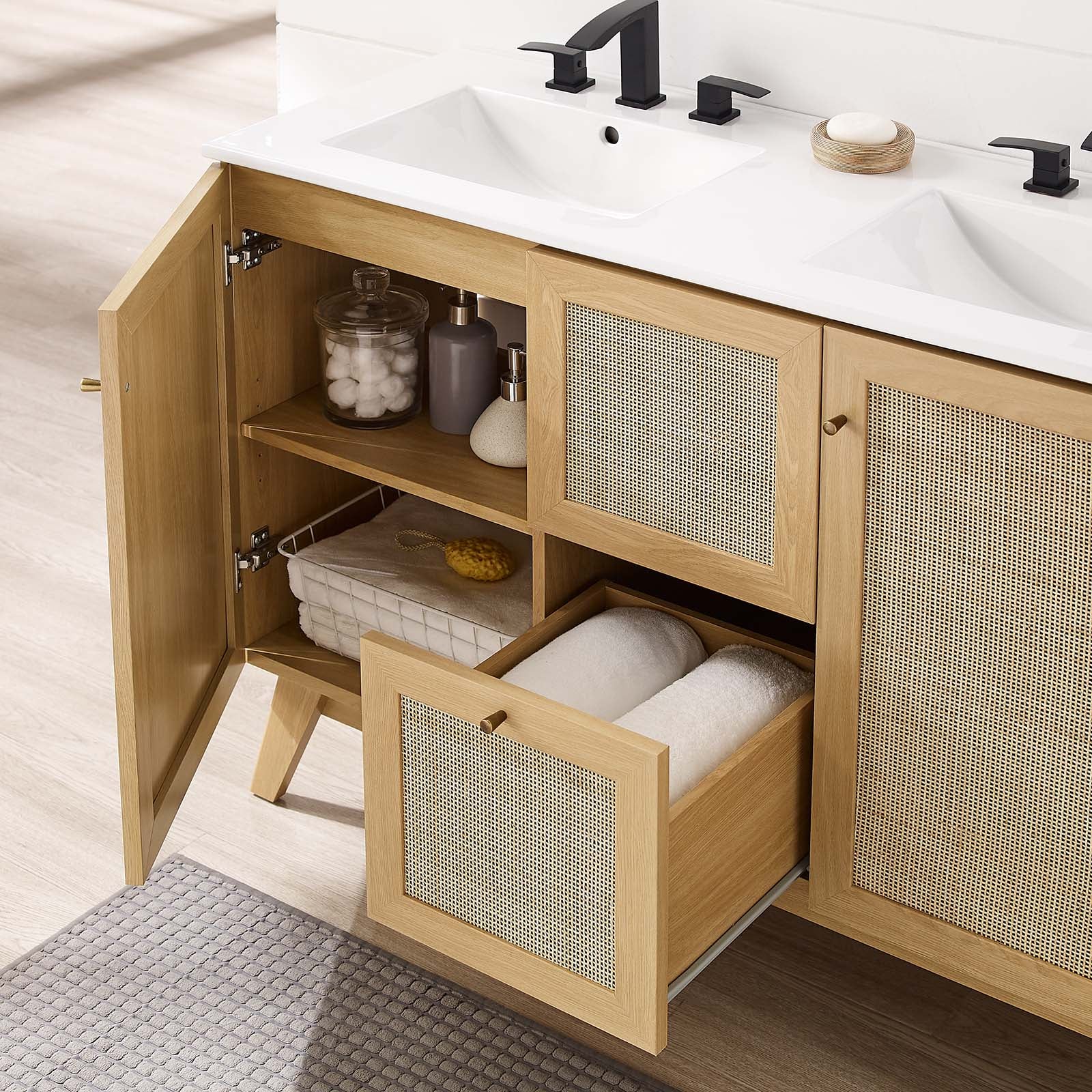Soma 48” Double Sink Bathroom Vanity-Bathroom Vanity-Modway-Wall2Wall Furnishings