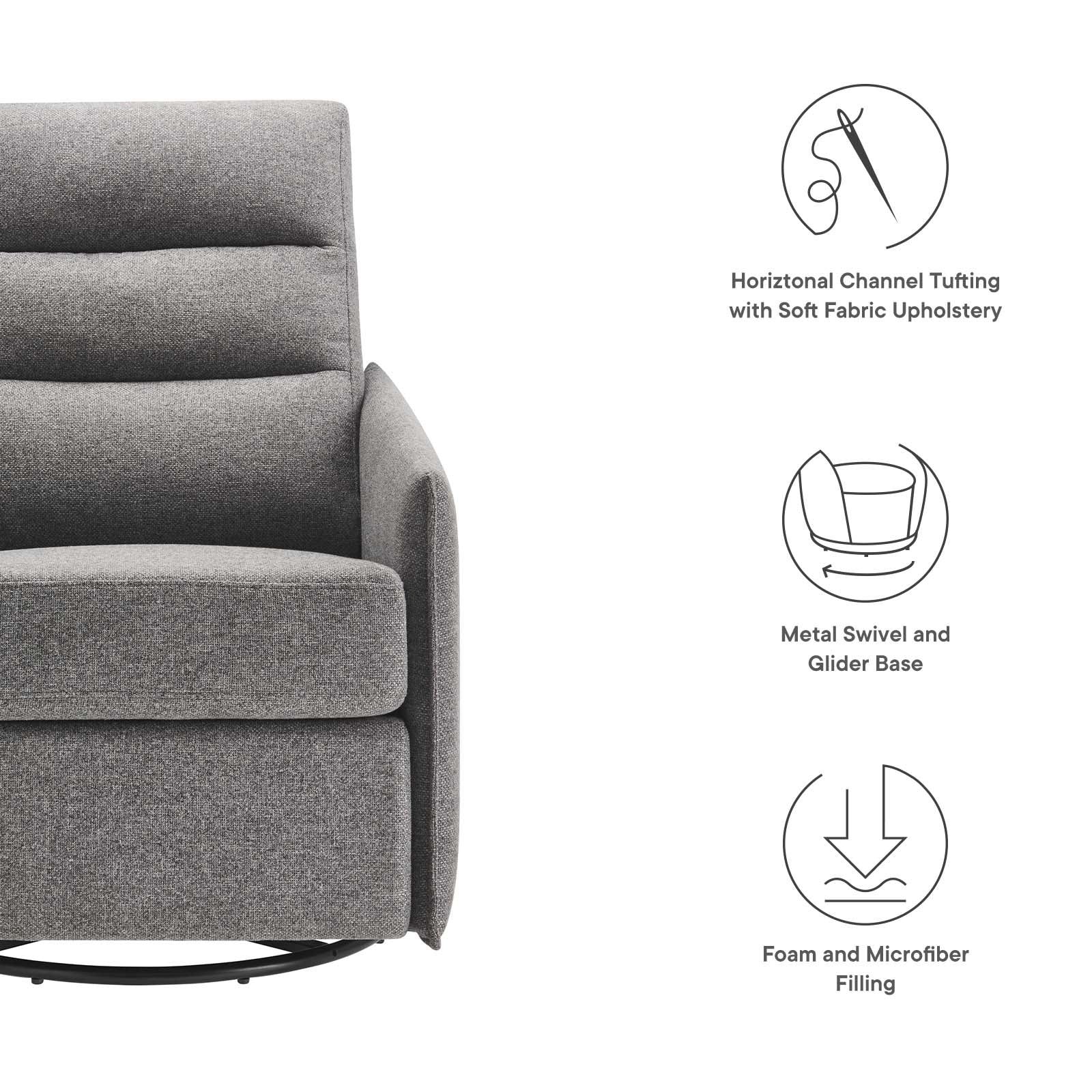 Etta Upholstered Fabric Lounge Chair-Lounge Chair-Modway-Wall2Wall Furnishings