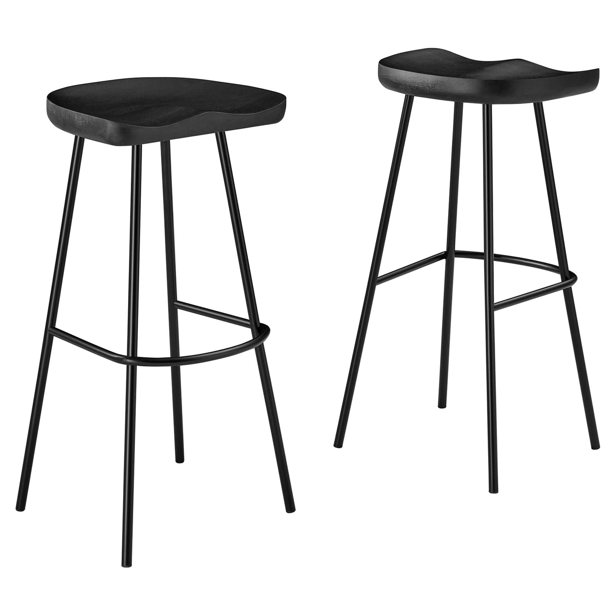 Concord Backless Wood Bar Stools Set of 2