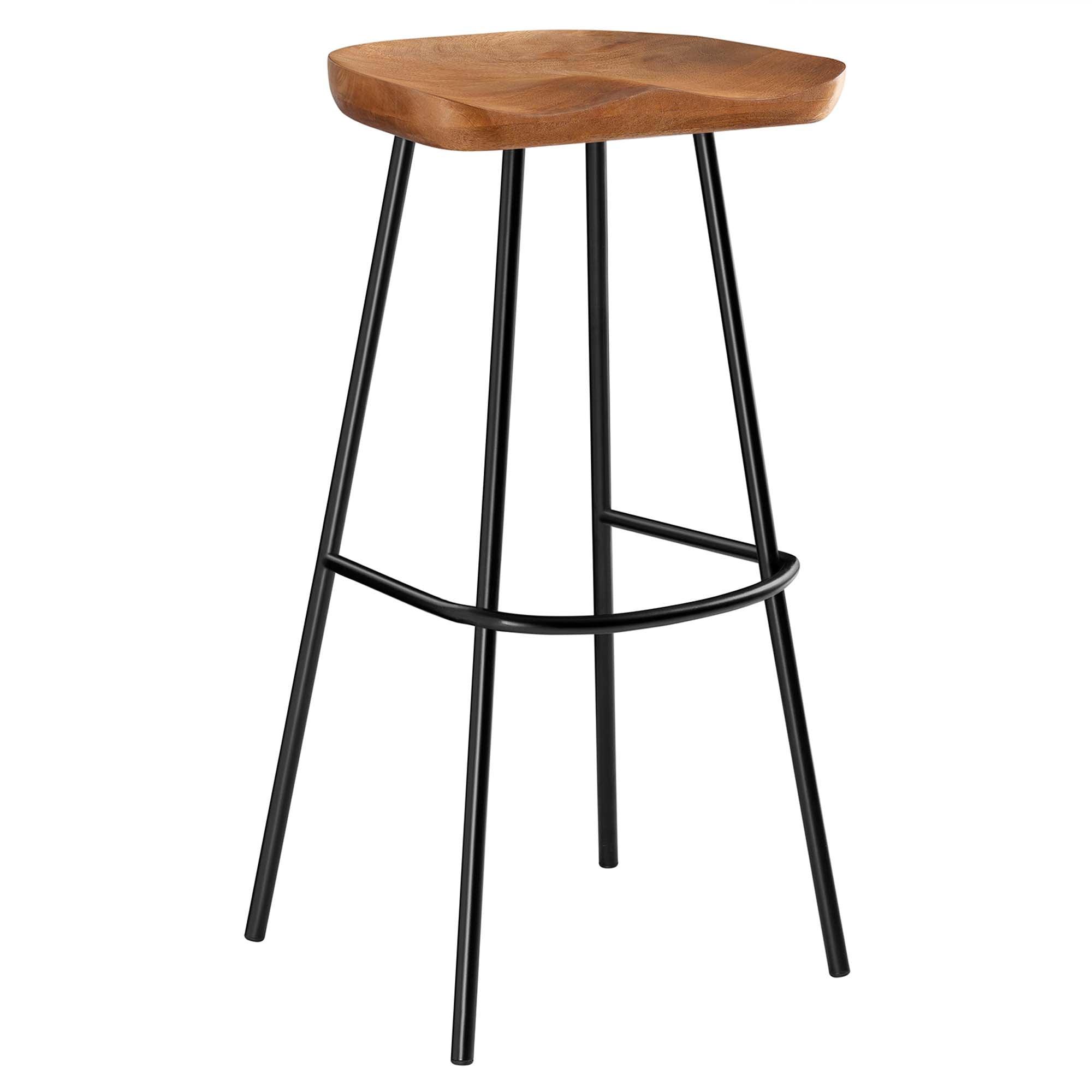 Concord Backless Wood Bar Stools Set of 2