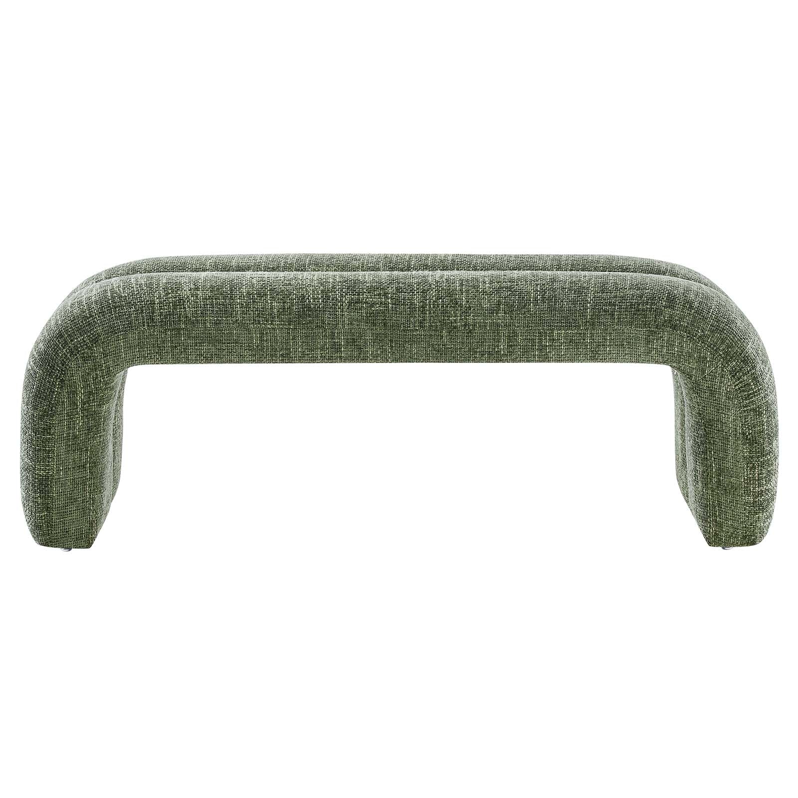Dax 50.5" Chenille Upholstered Accent Bench-Bench-Modway-Wall2Wall Furnishings