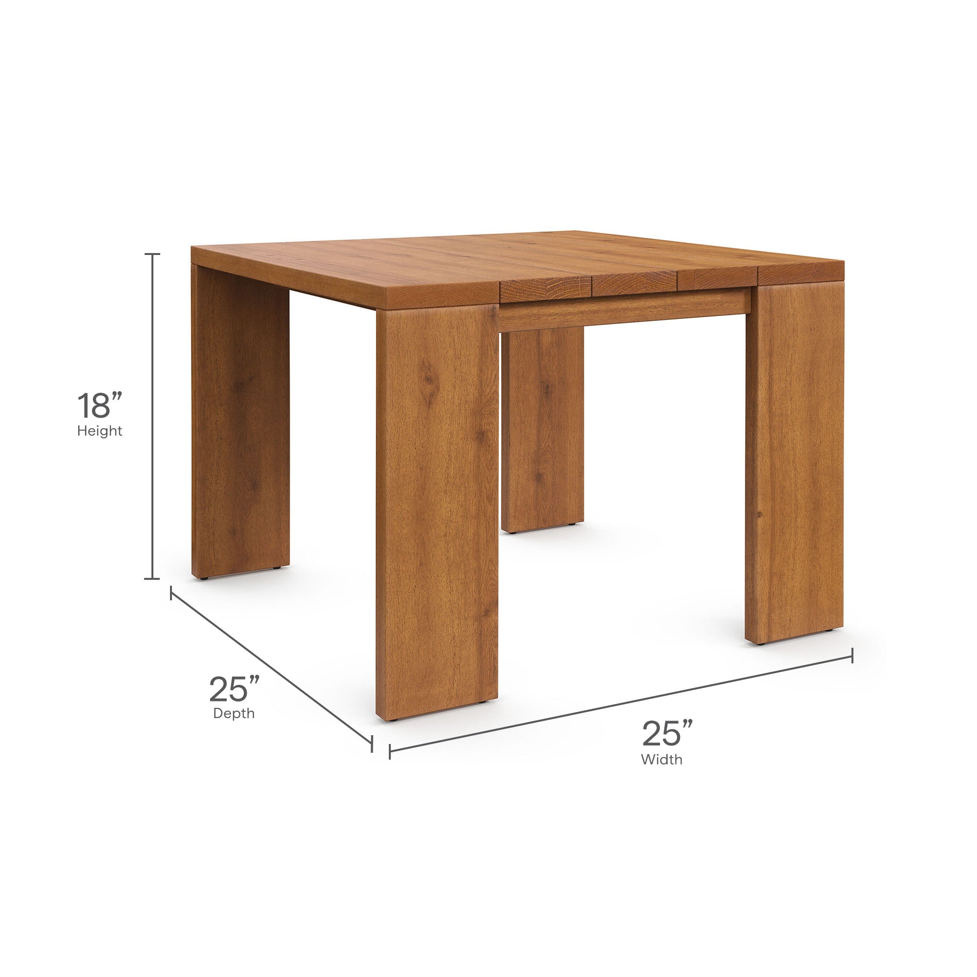 Tahoe Outdoor Patio Acacia Wood Side Table