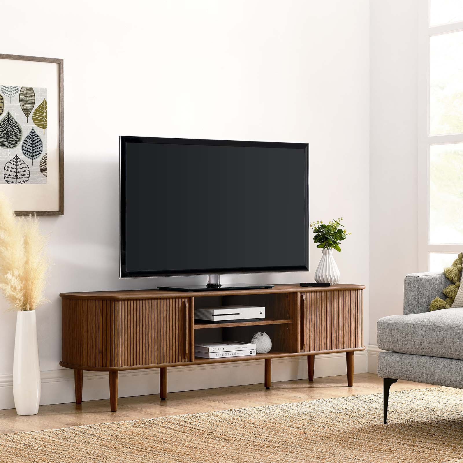 Contour 63" Wood TV Stand-TV Stand-Modway-Wall2Wall Furnishings